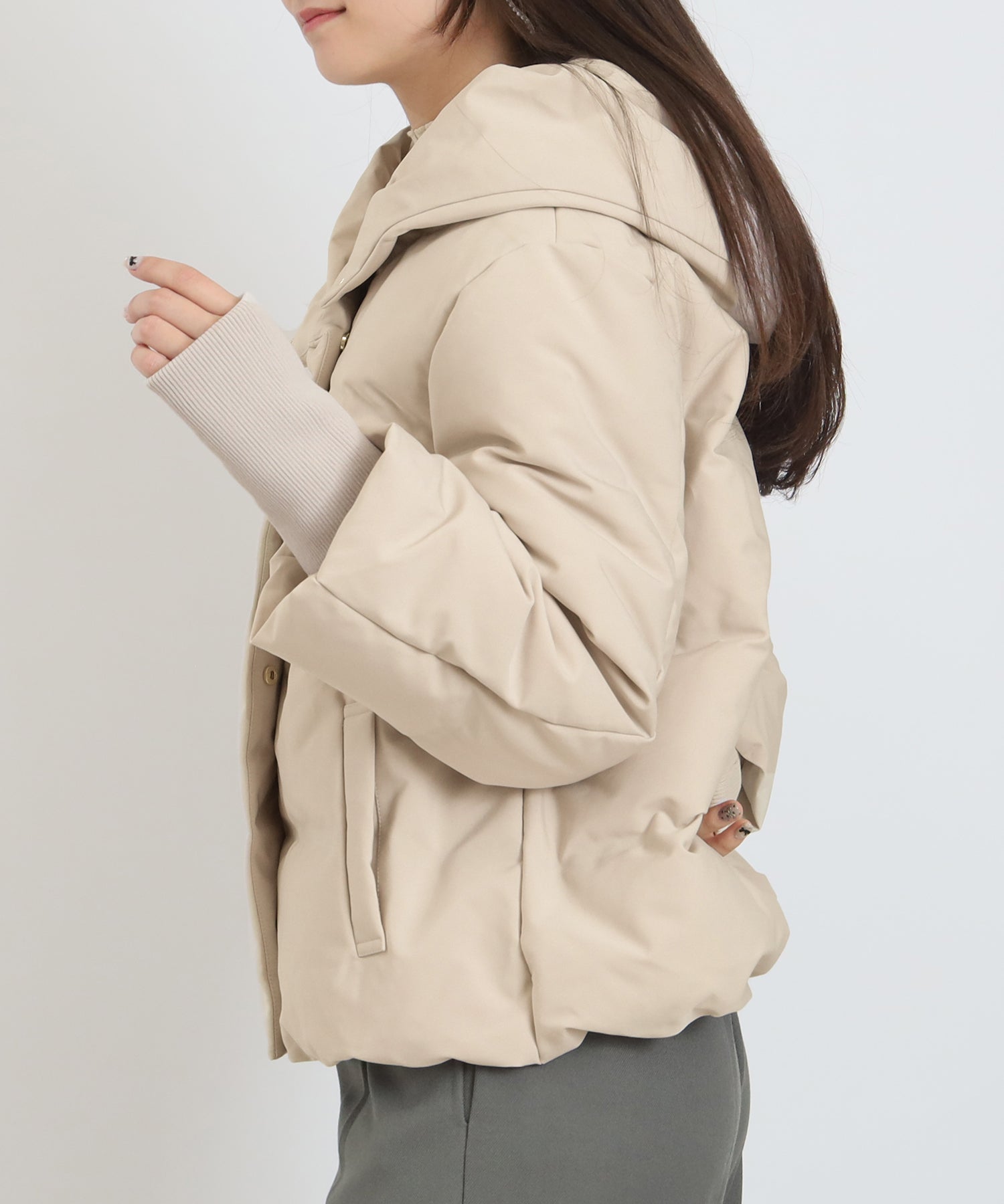 アイボリー model:160cm 着用サイズ:M