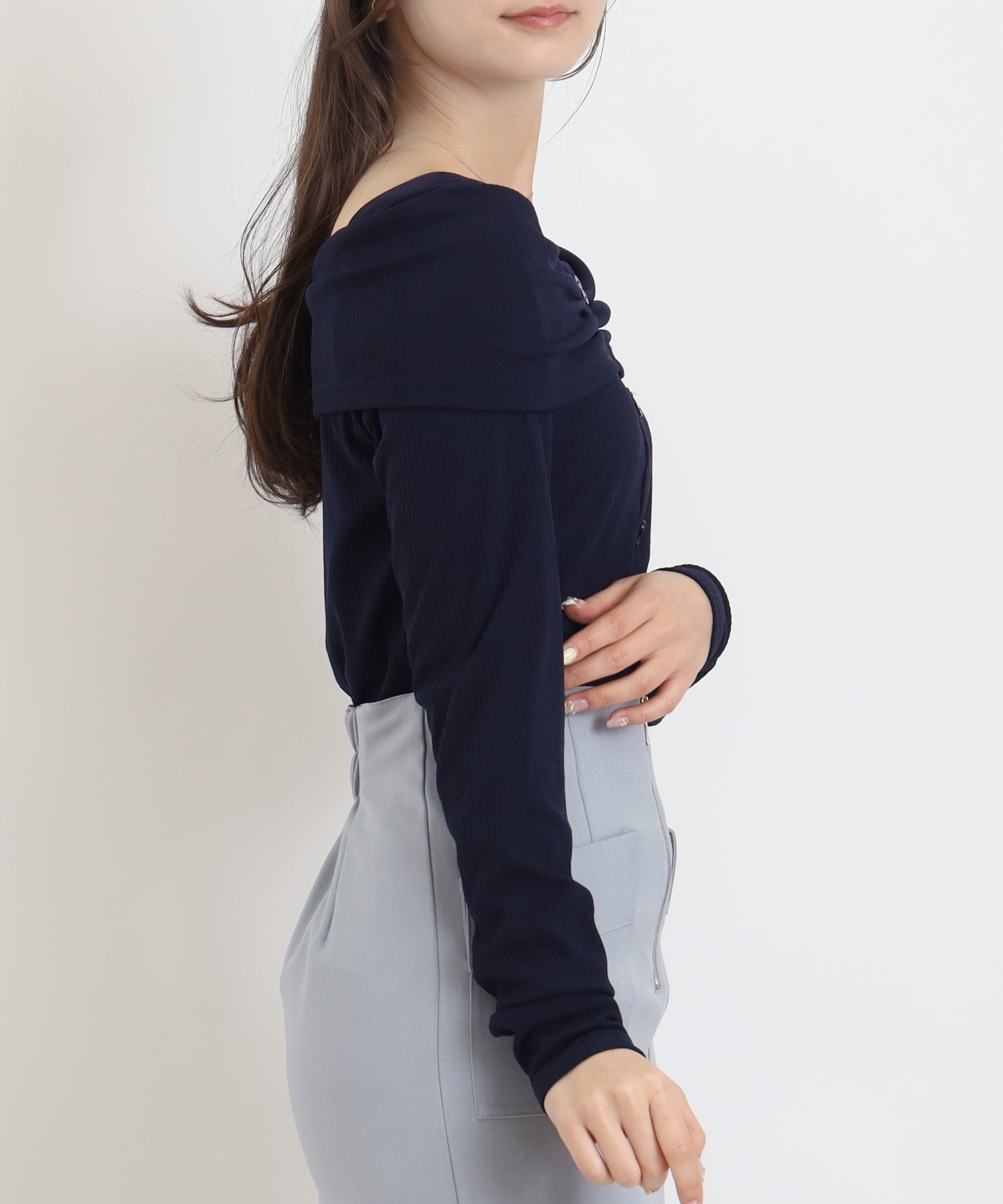 ネイビー model:160 着用サイズ:M