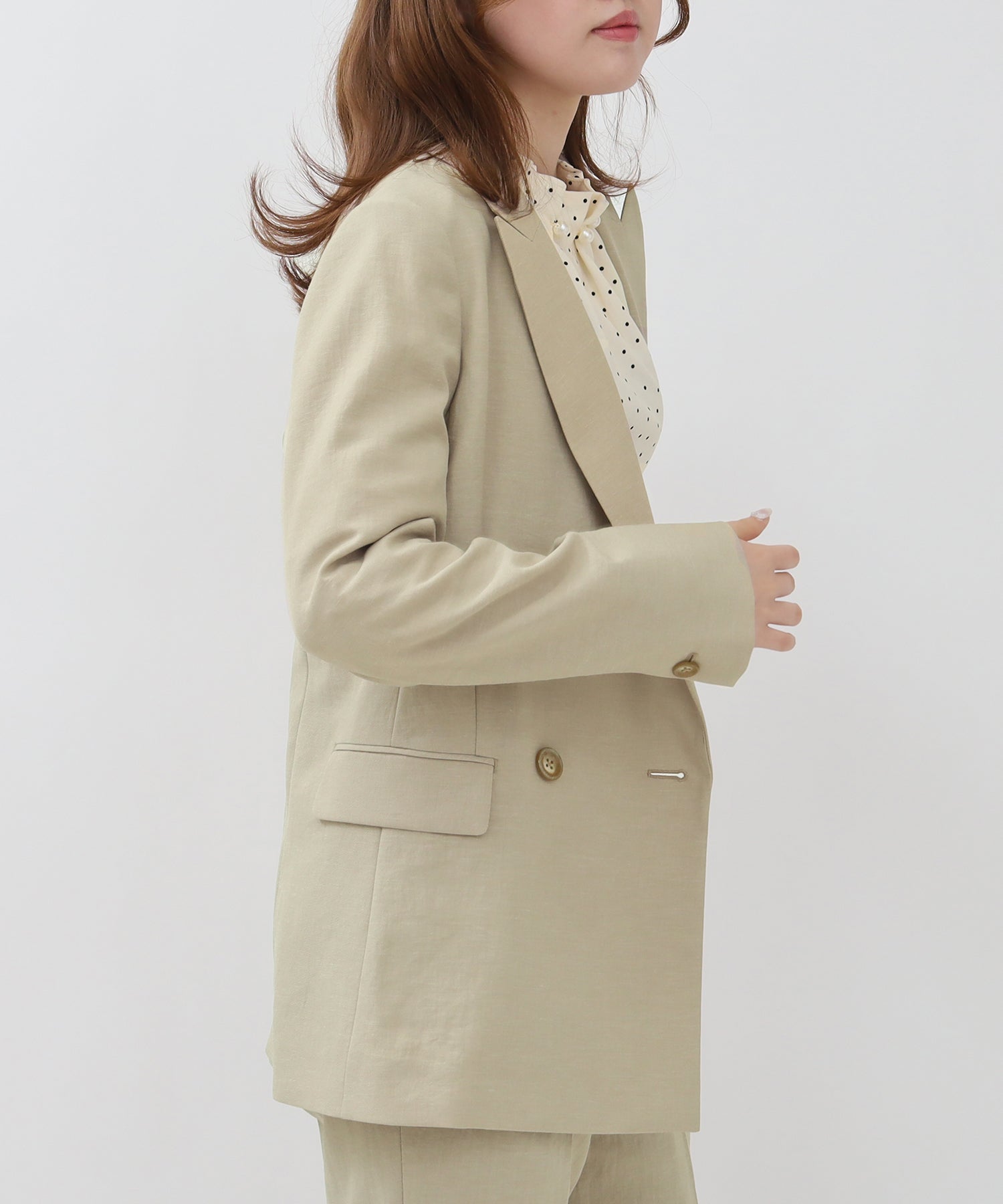 ベージュ model:161 着用サイズ:M