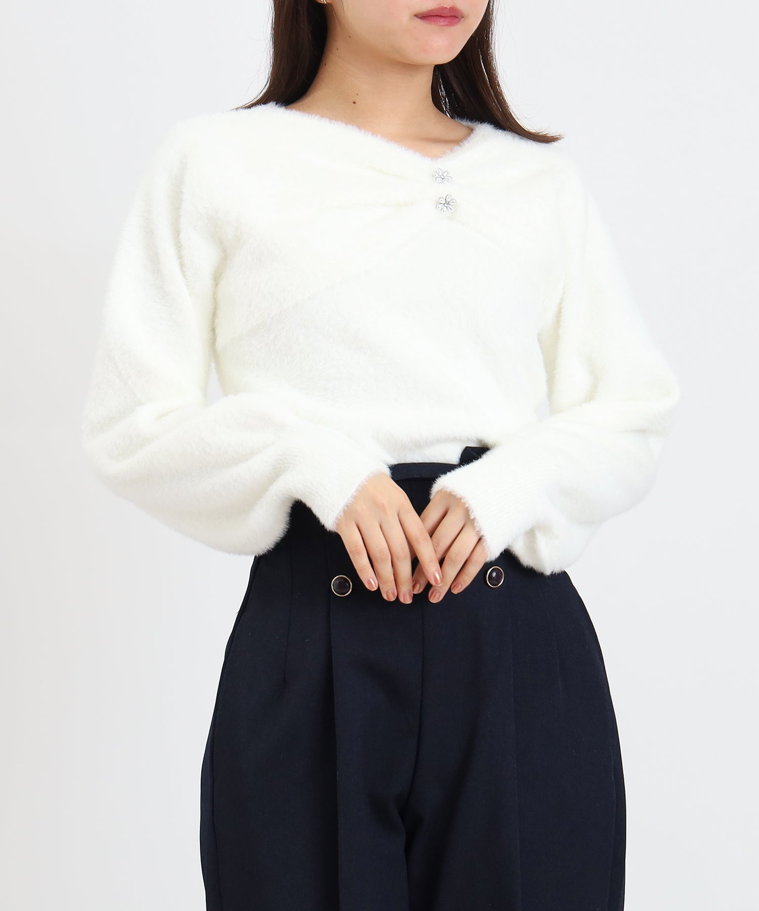 ホワイト model:156 着用サイズ:M