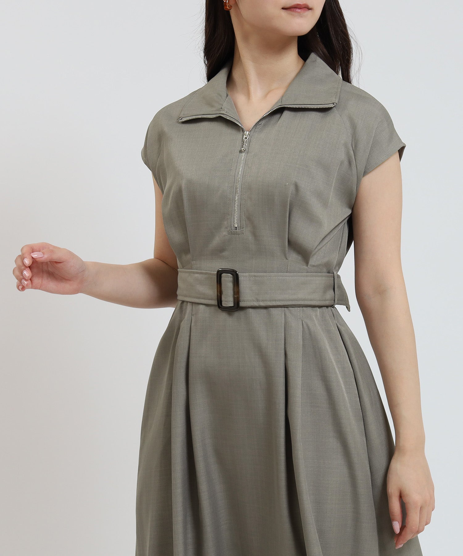 ベージュ model:156cm 着用サイズ:M