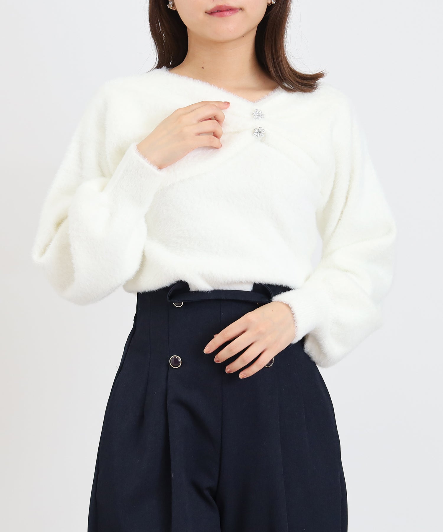 ホワイト model:156 着用サイズ:M