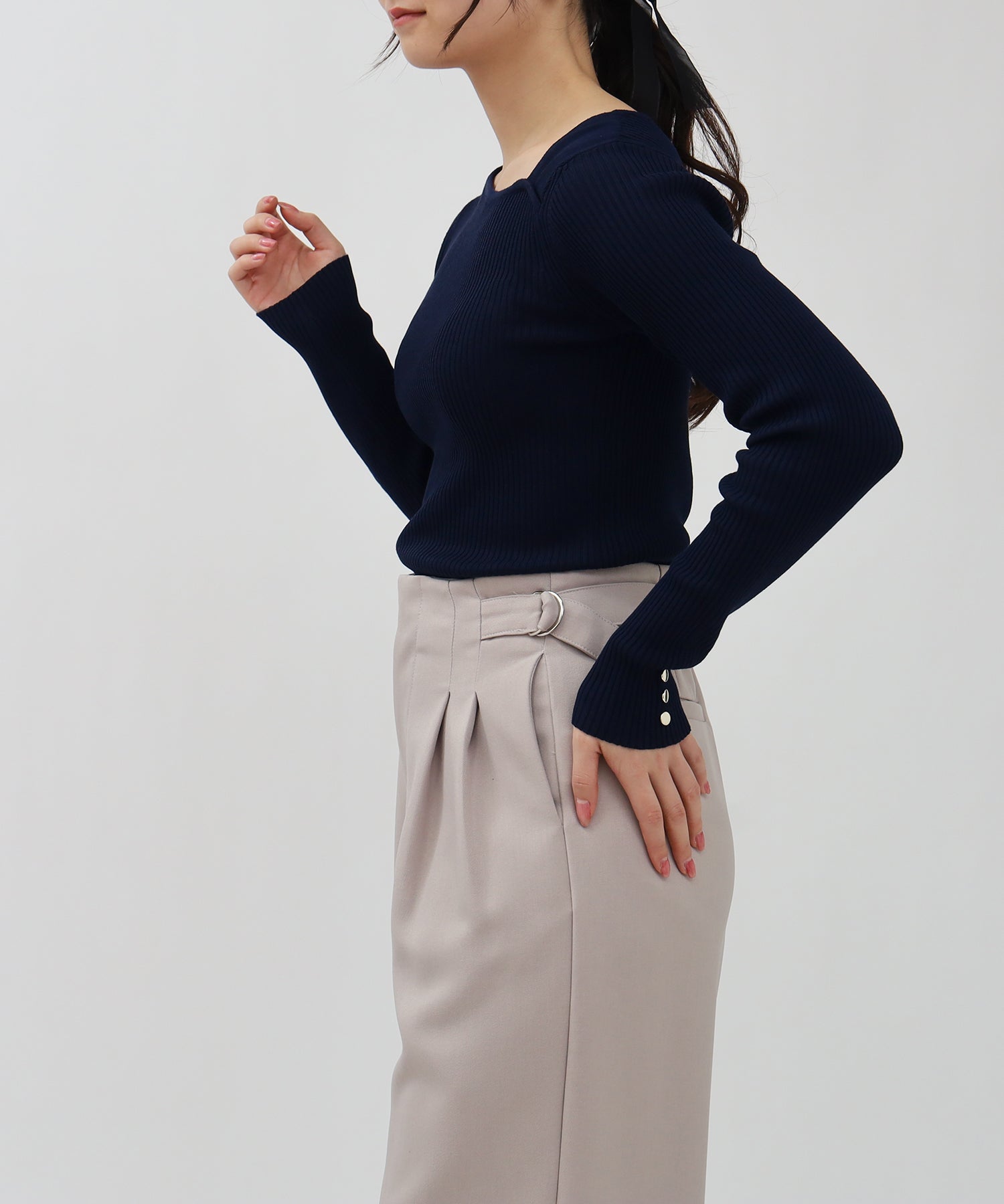 ネイビー model:160 着用サイズ:M