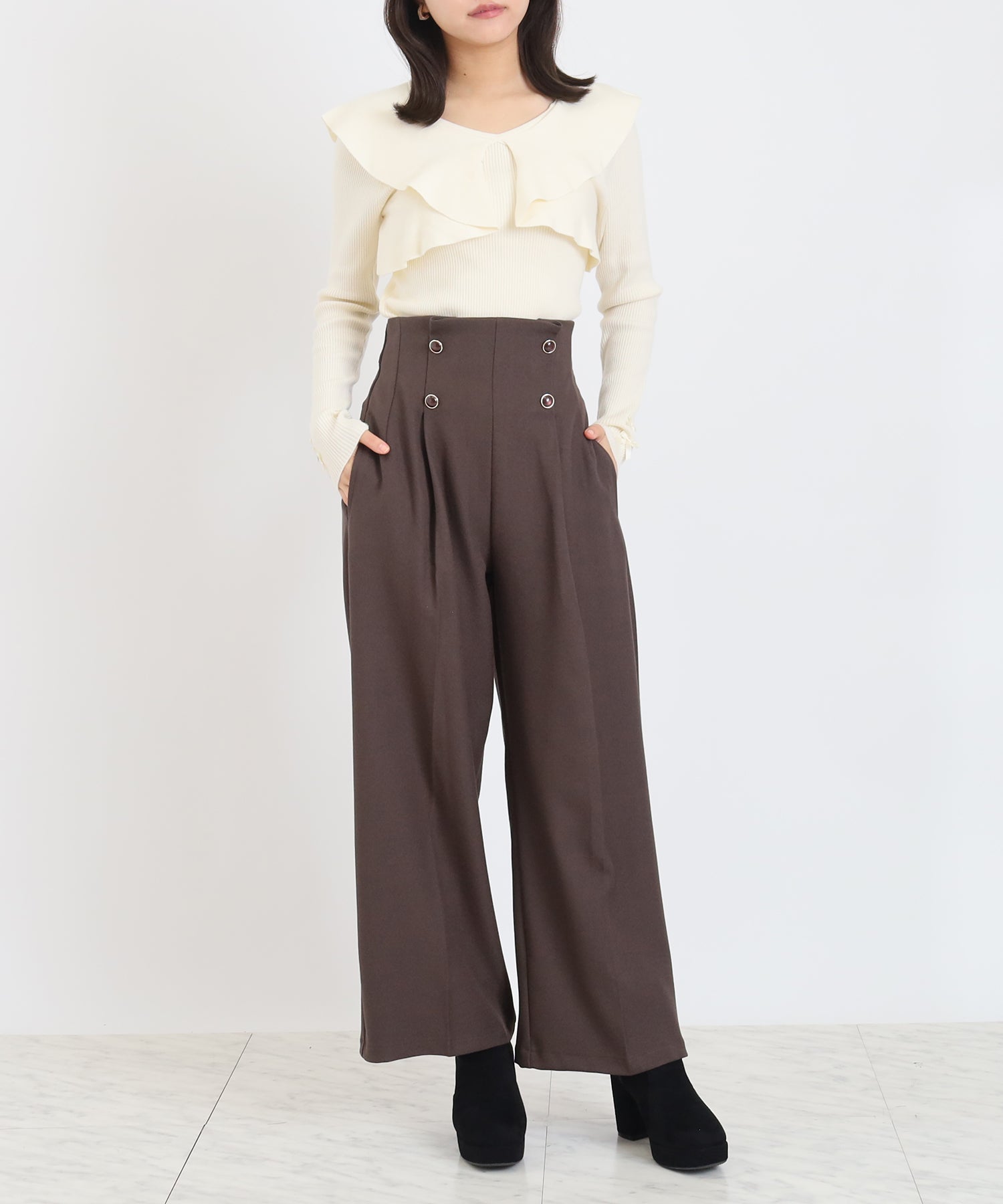 ブラウン model:156cm 着用サイズ:S