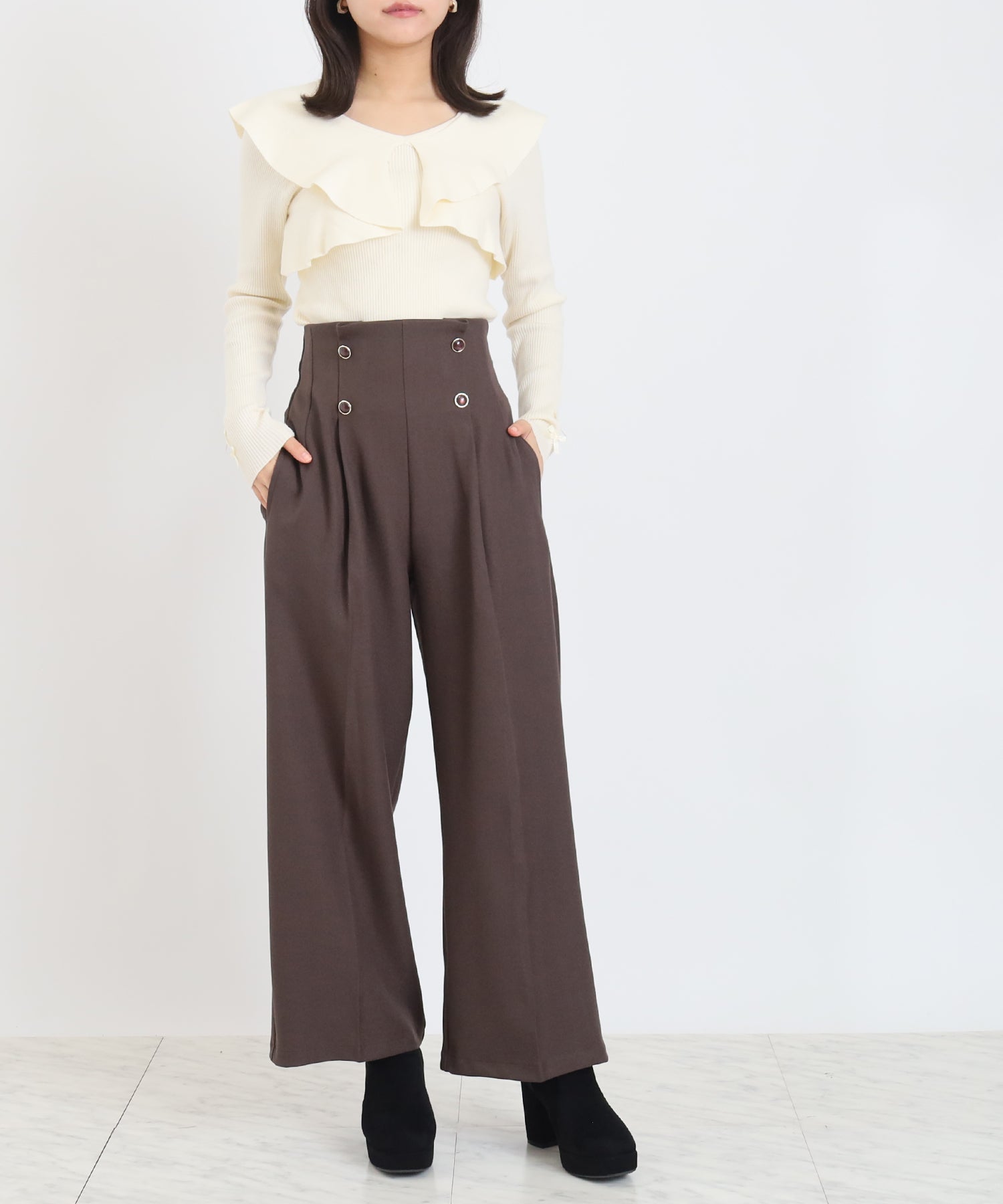 ホワイト model:156 着用サイズ:M