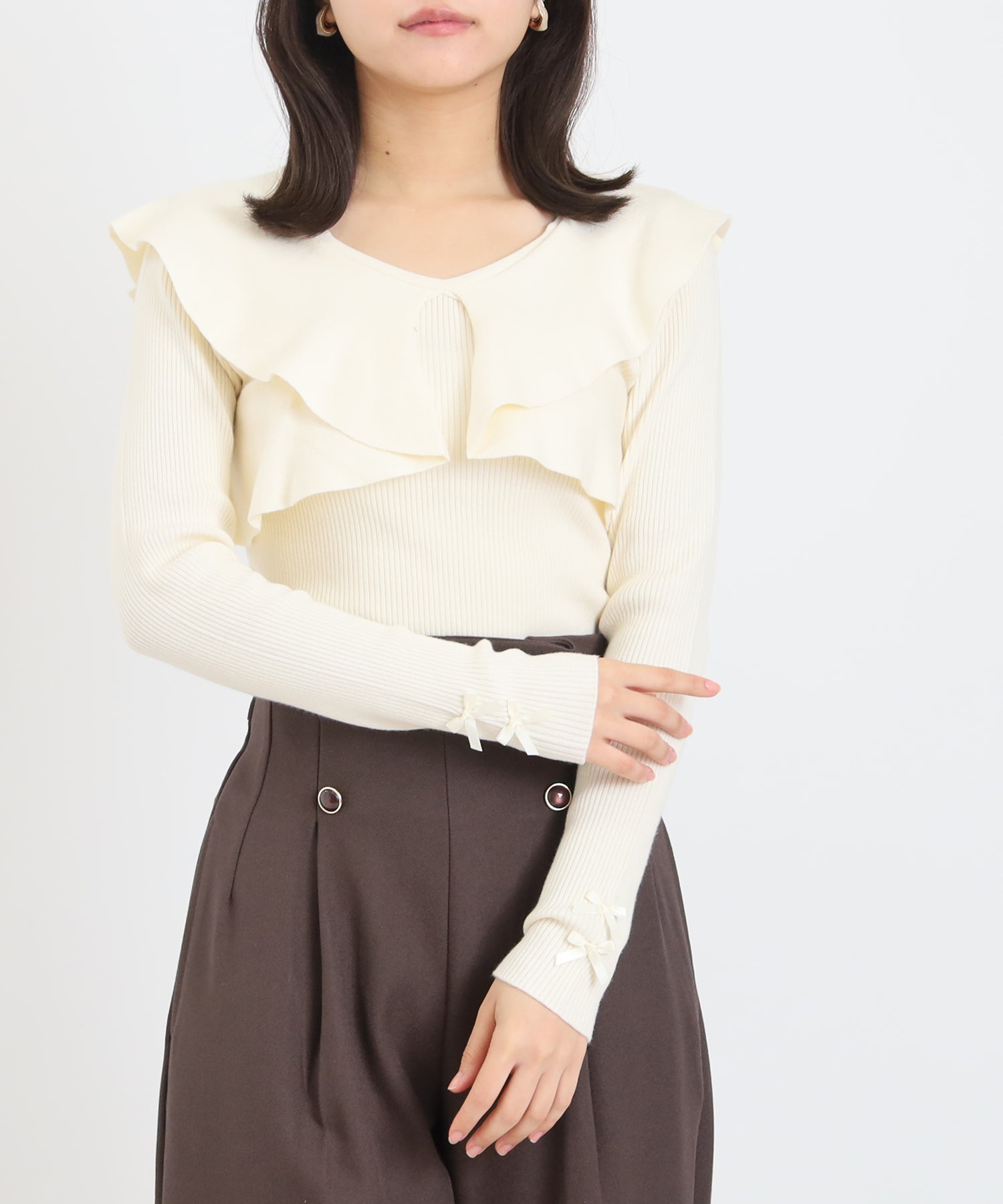 ホワイト model:156 着用サイズ:M