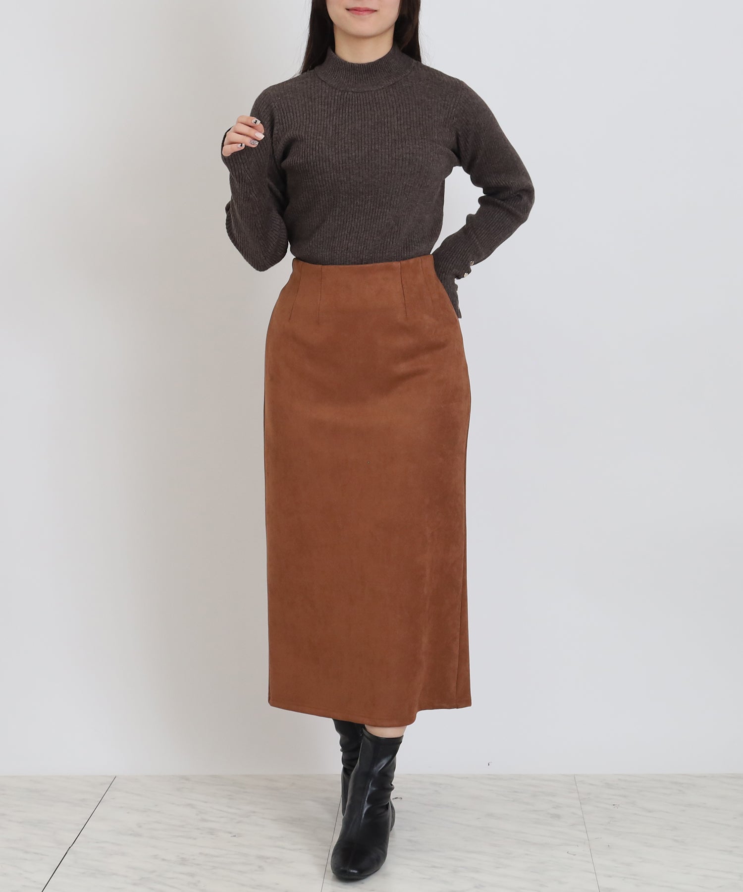 ブラウン model:160cm 着用サイズ:M