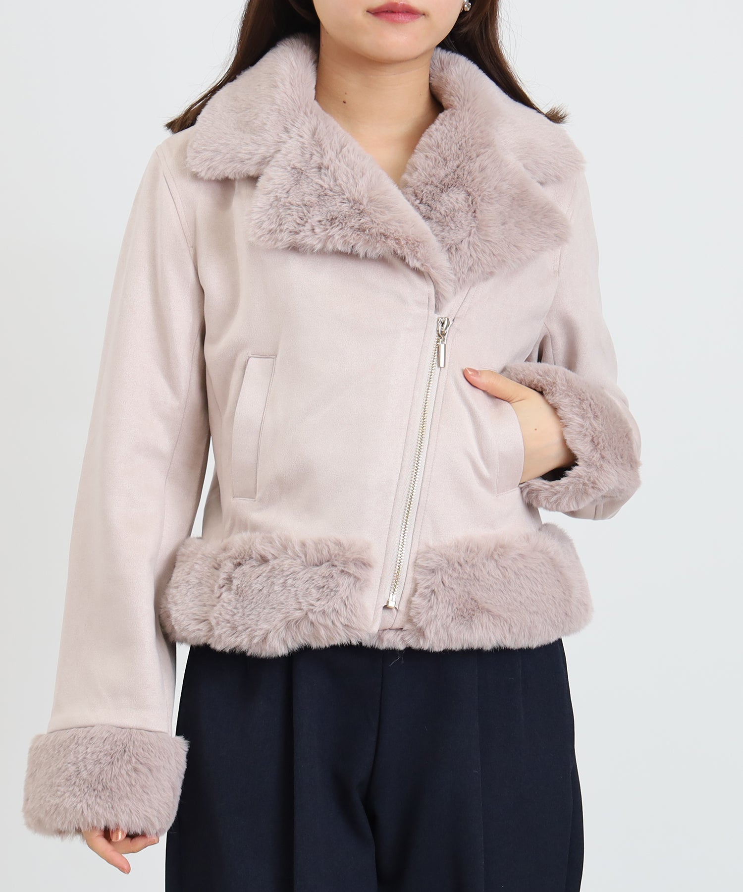 ピンク model:156cm  着用サイズ:M