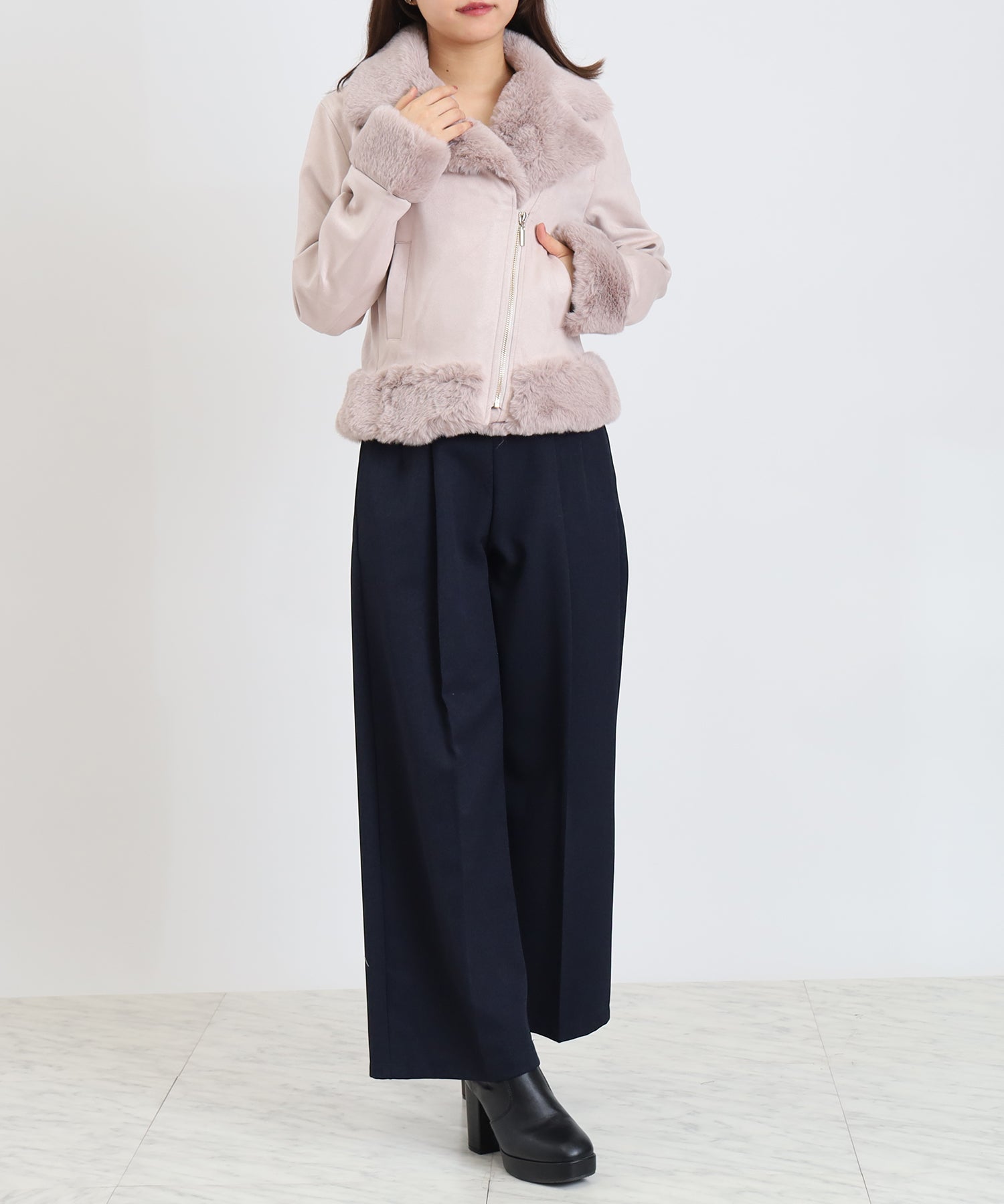 ピンク model:156cm 着用サイズ:M