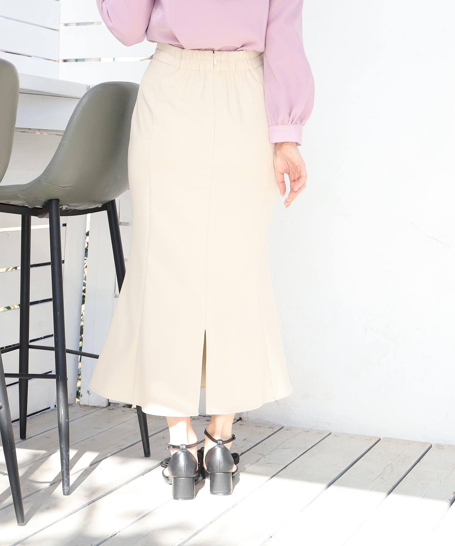 ベージュ model:160 着用サイズ:M