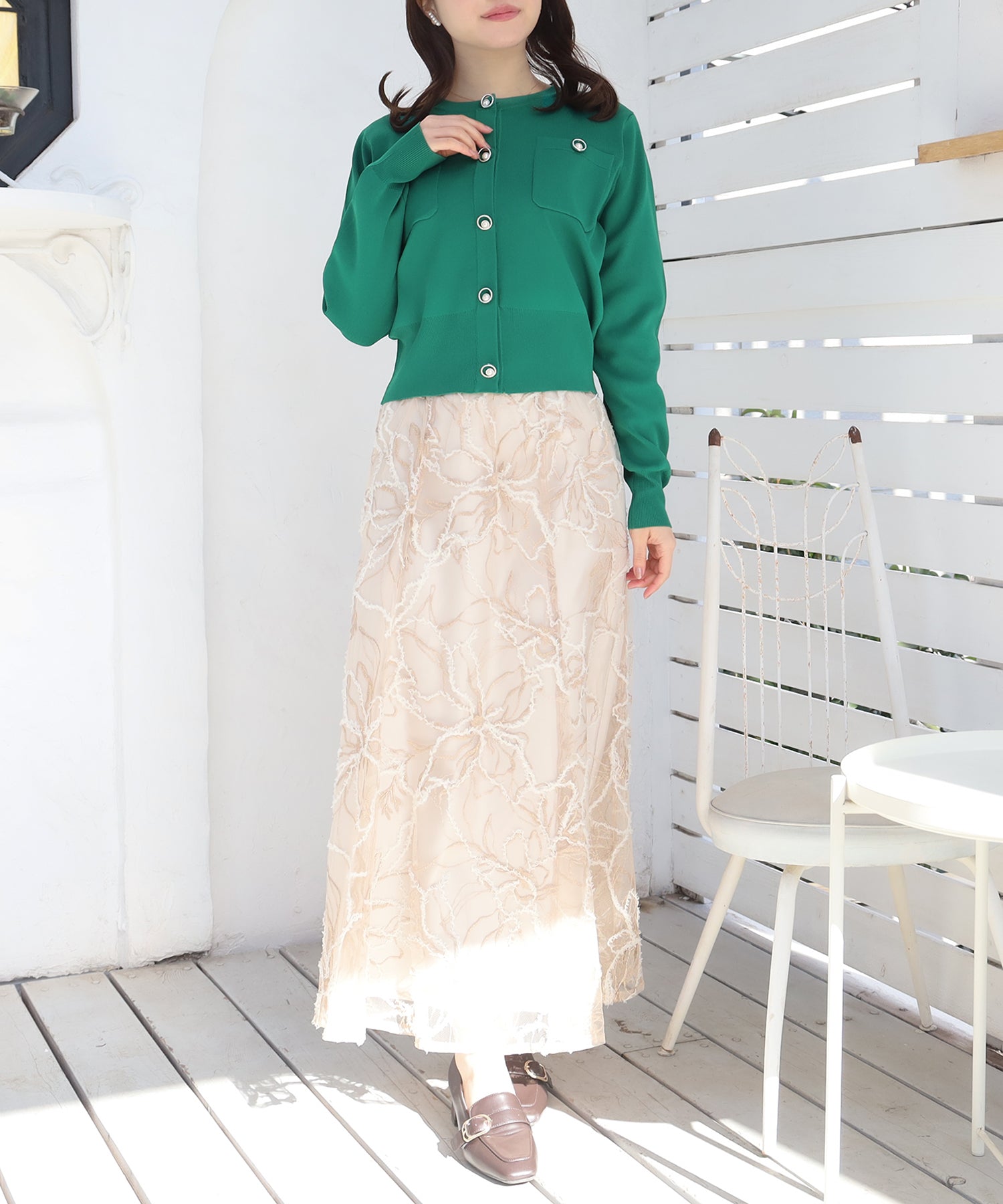 グリーン model:156 着用サイズ:M