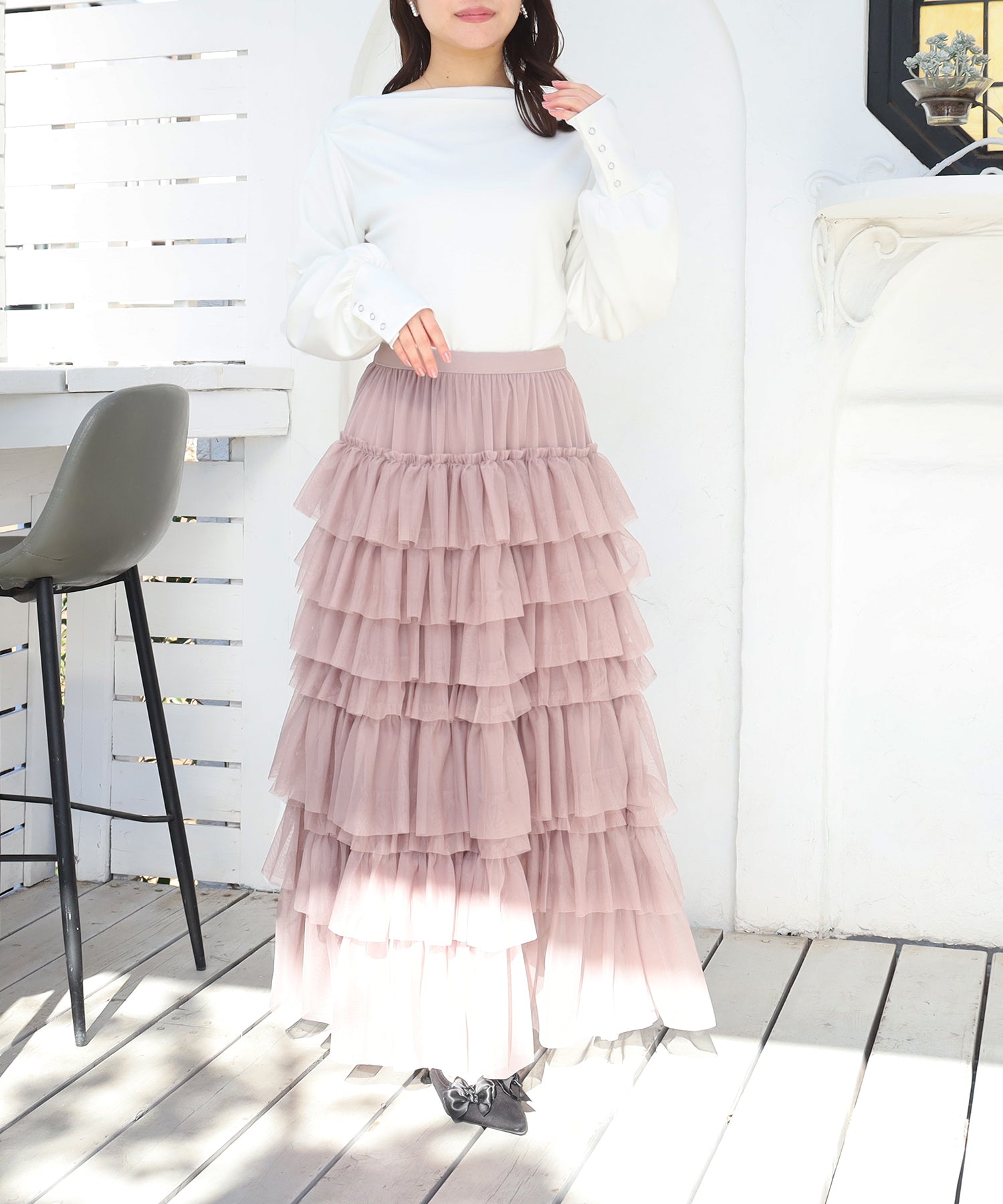 ホワイト model:160 着用サイズ:M