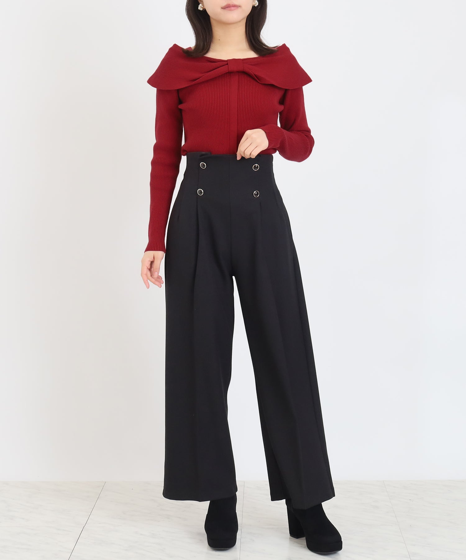 レッド model:156 着用サイズ:M