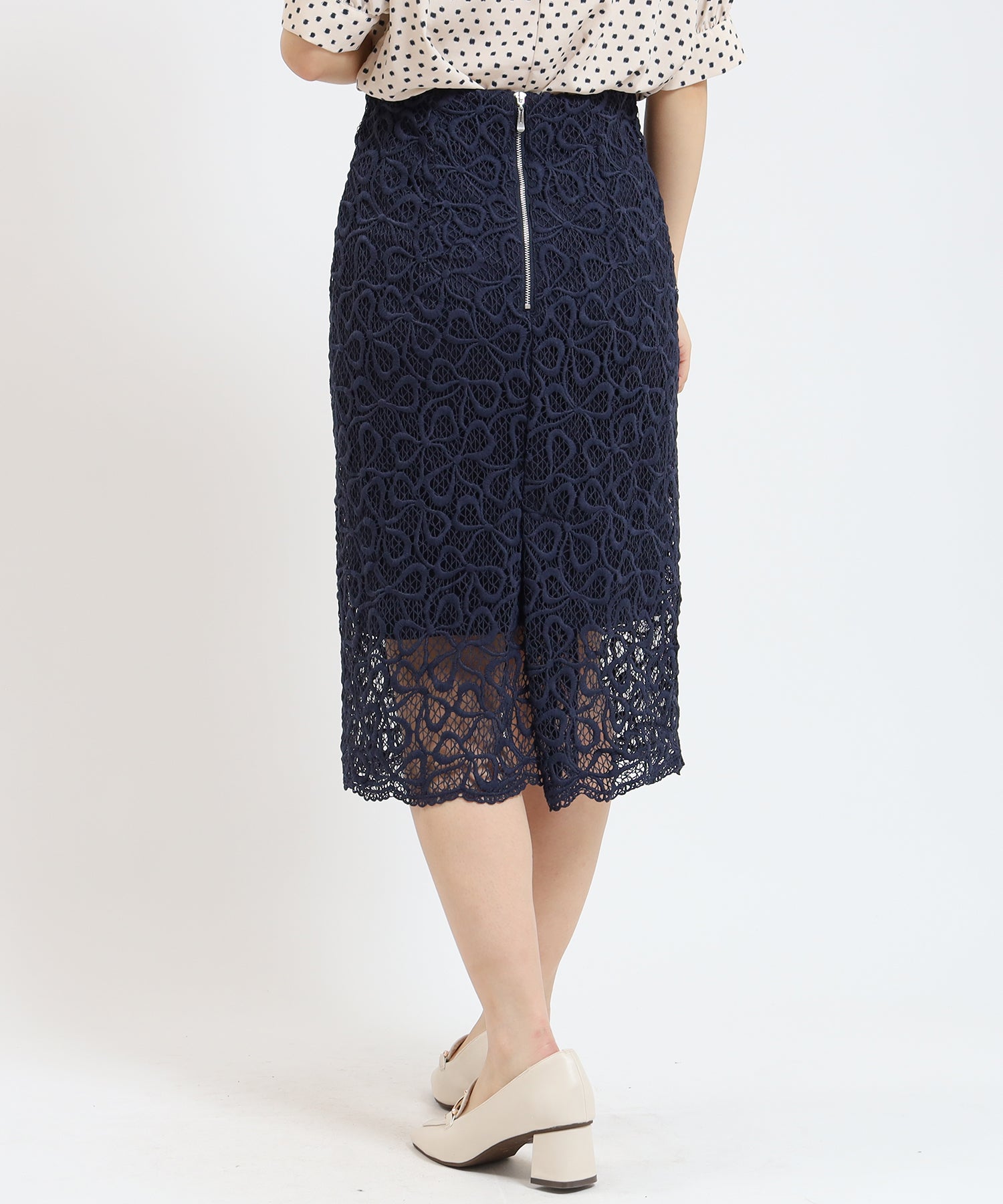 ネイビー model:155cm/骨格ウェーブ 着用サイズ:S