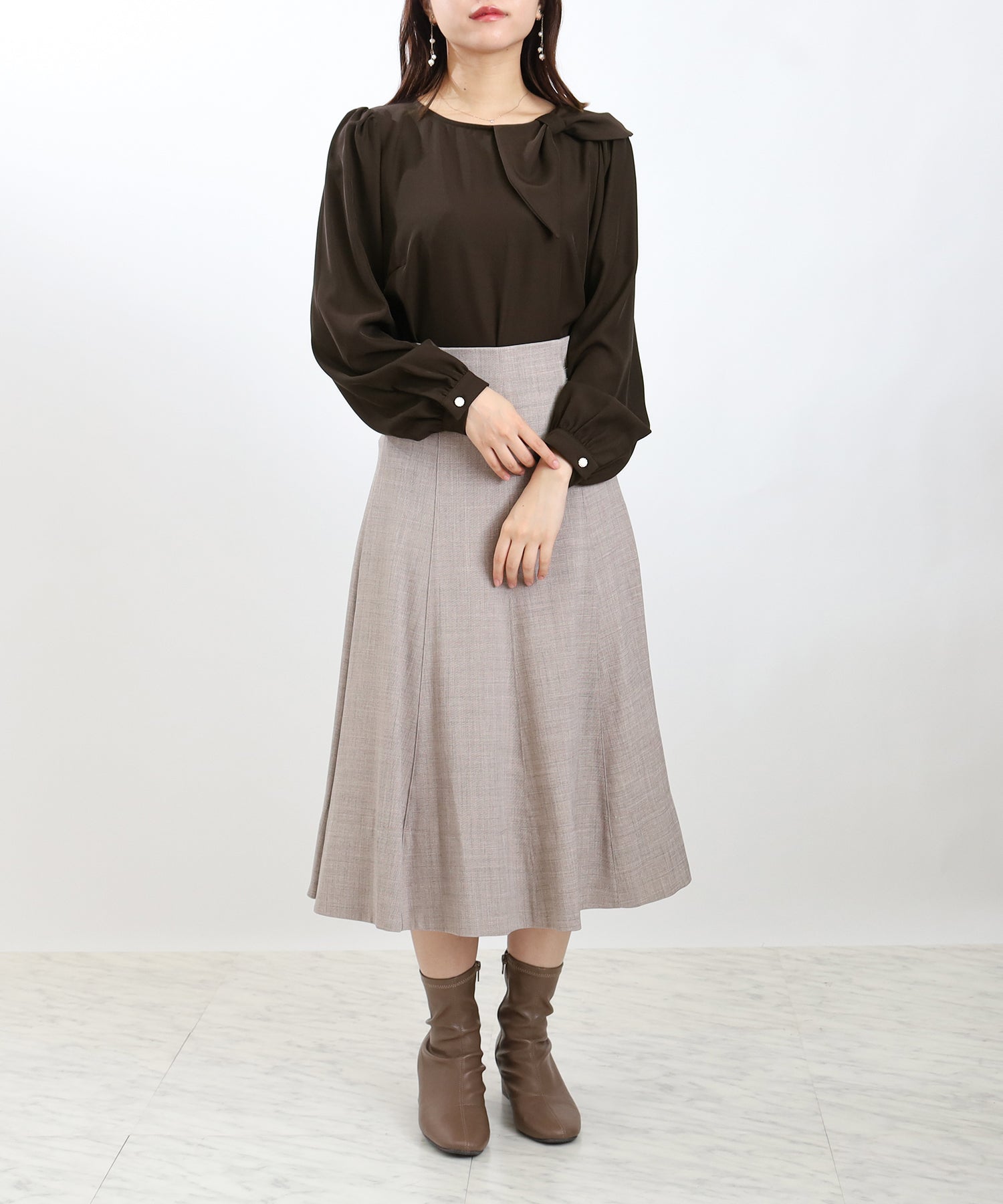 ブラウン model:156 着用サイズ:M