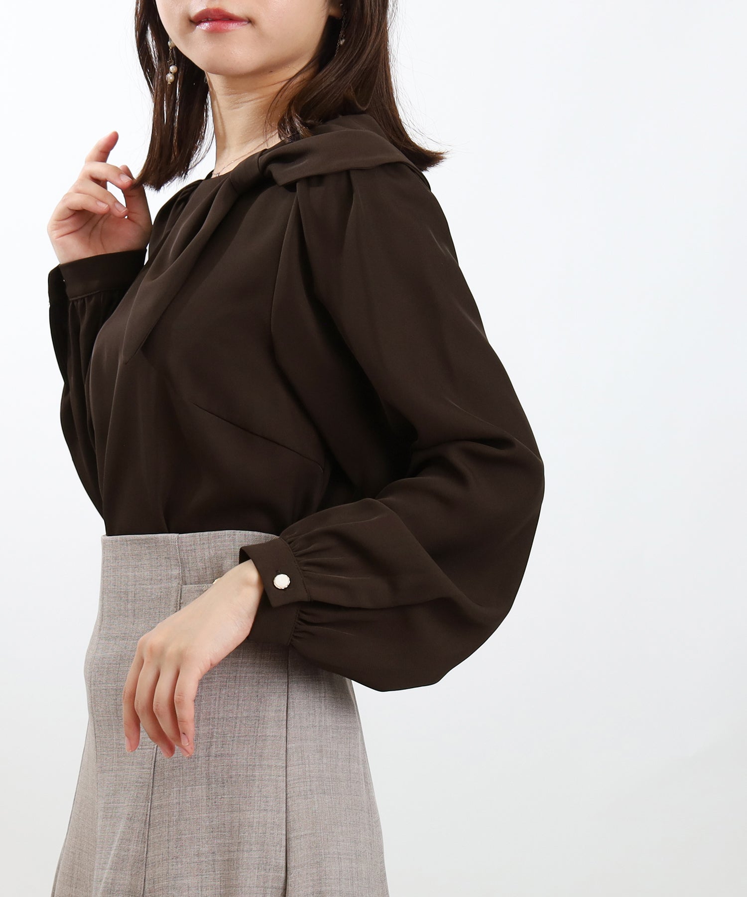 ブラウン model:156 着用サイズ:M