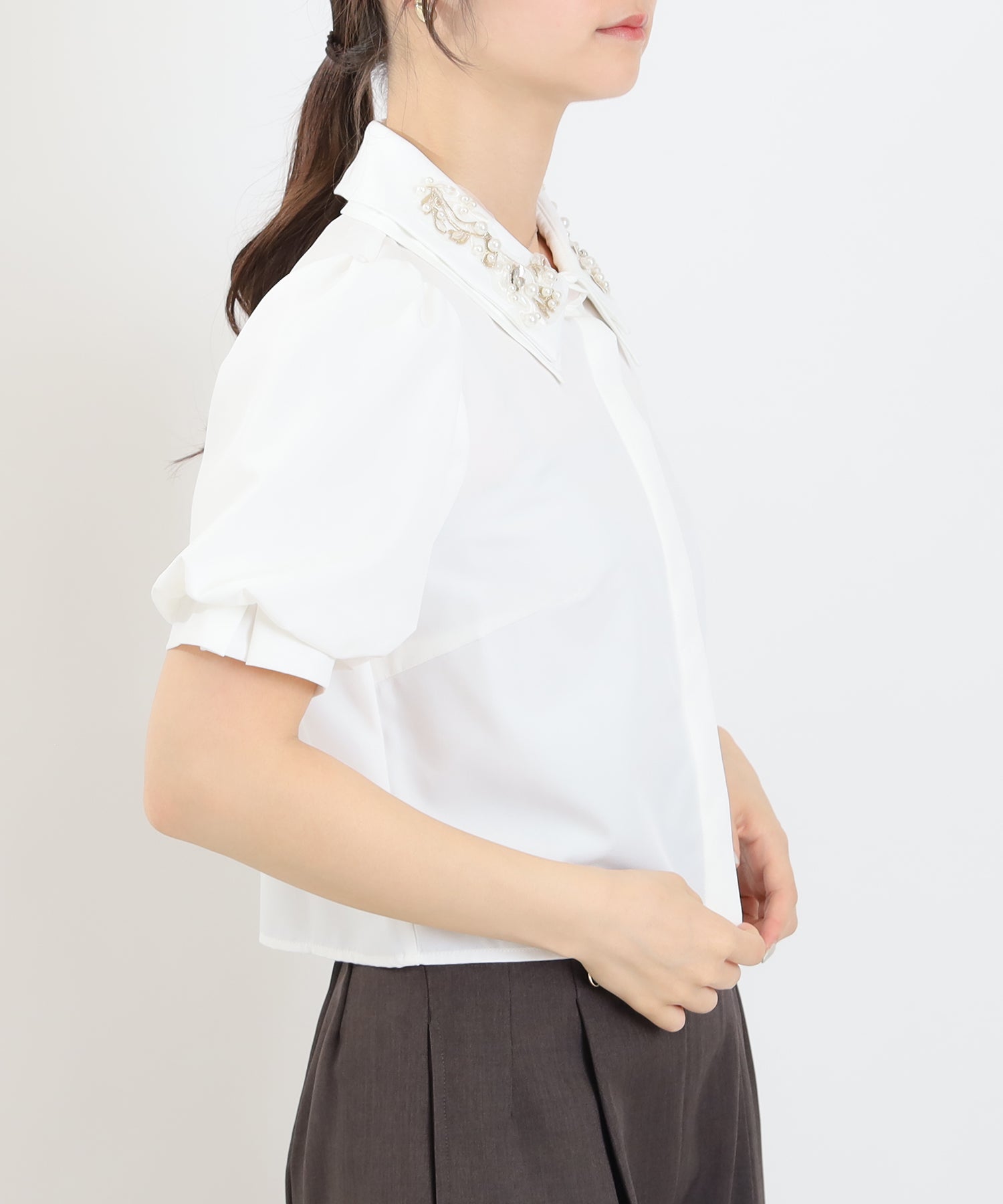 ホワイト model:160 着用サイズ:M