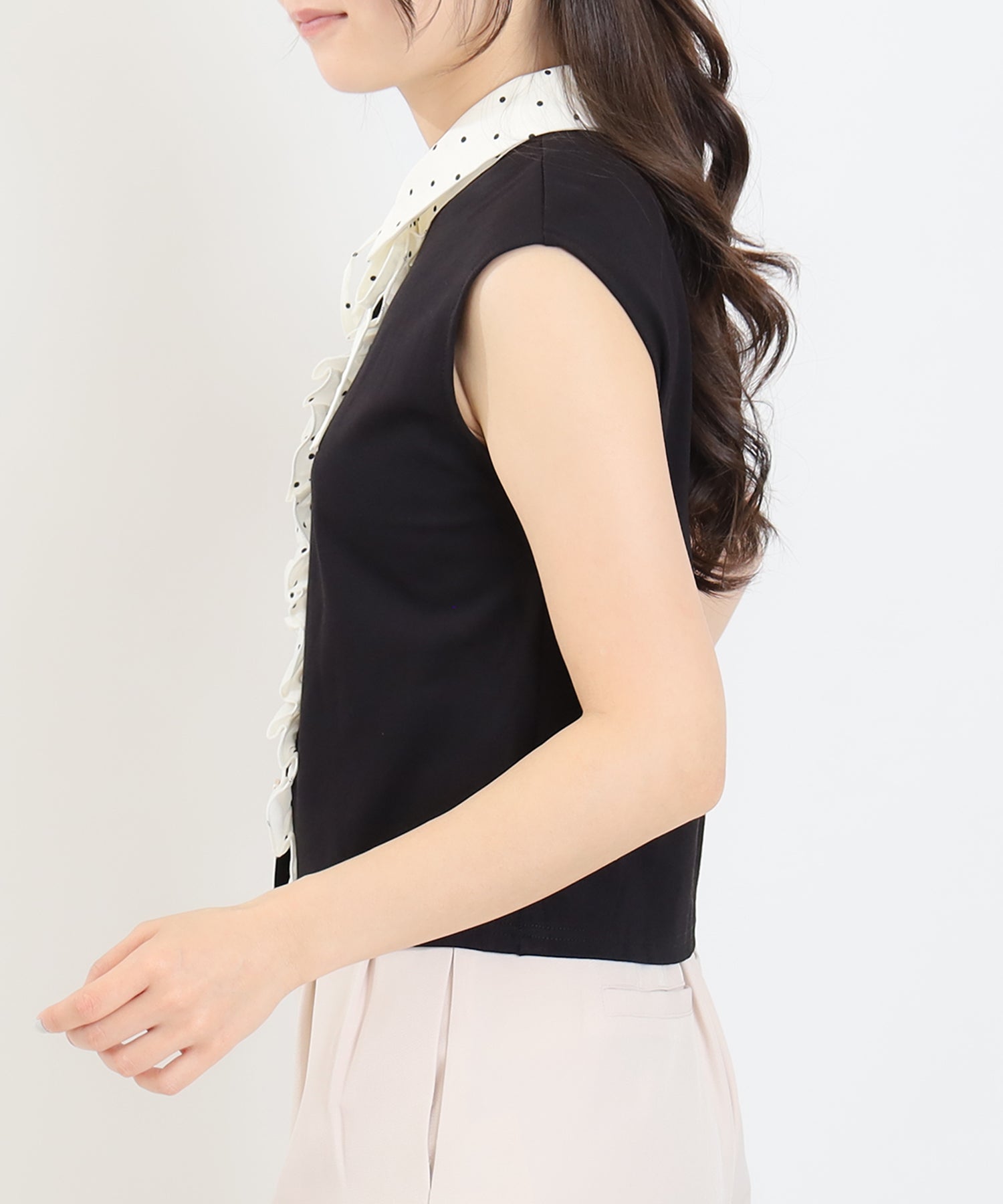 ブラック(ドット) model:160 着用サイズ:M