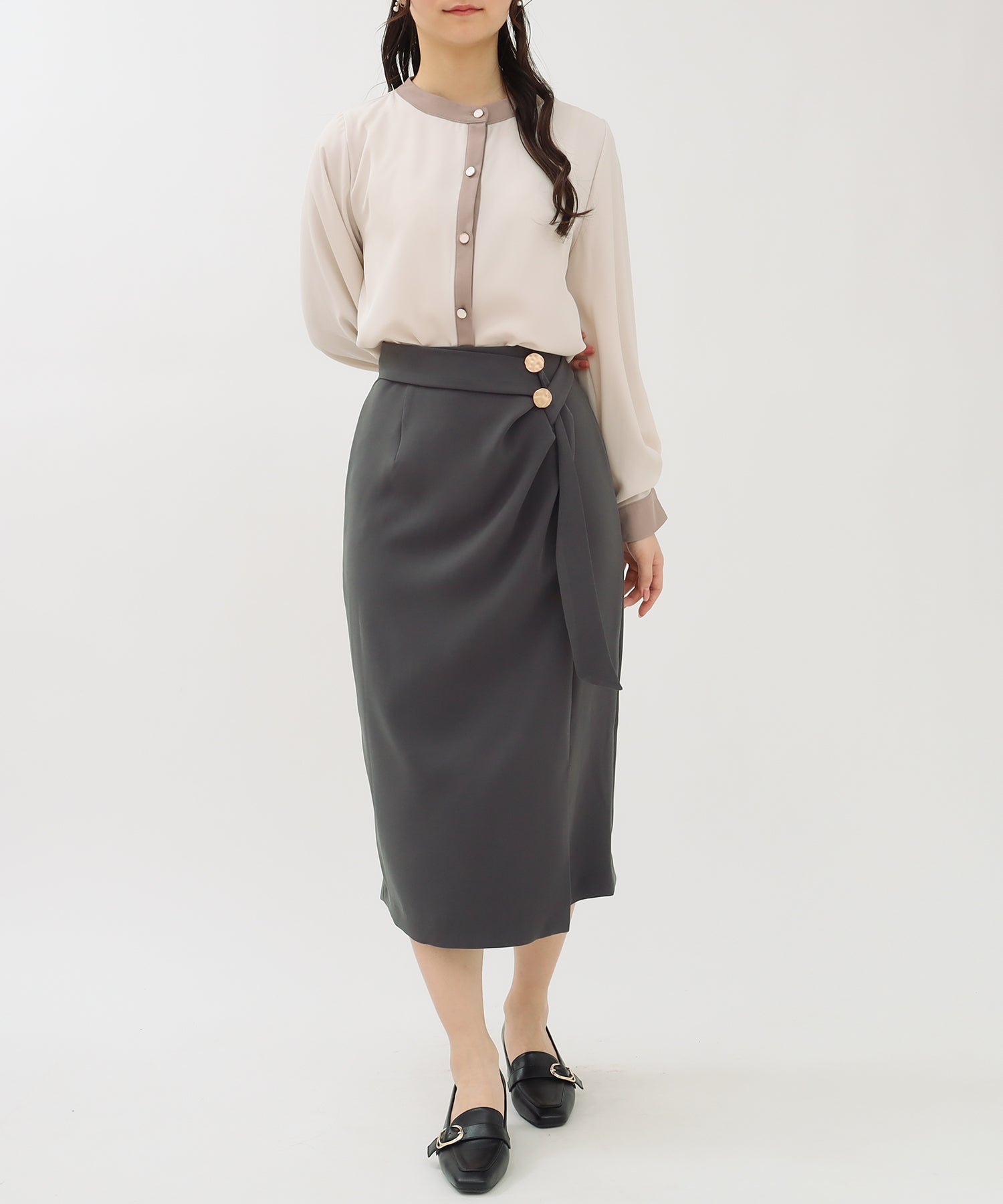 チャコール model:160㎝ 着用サイズ:S