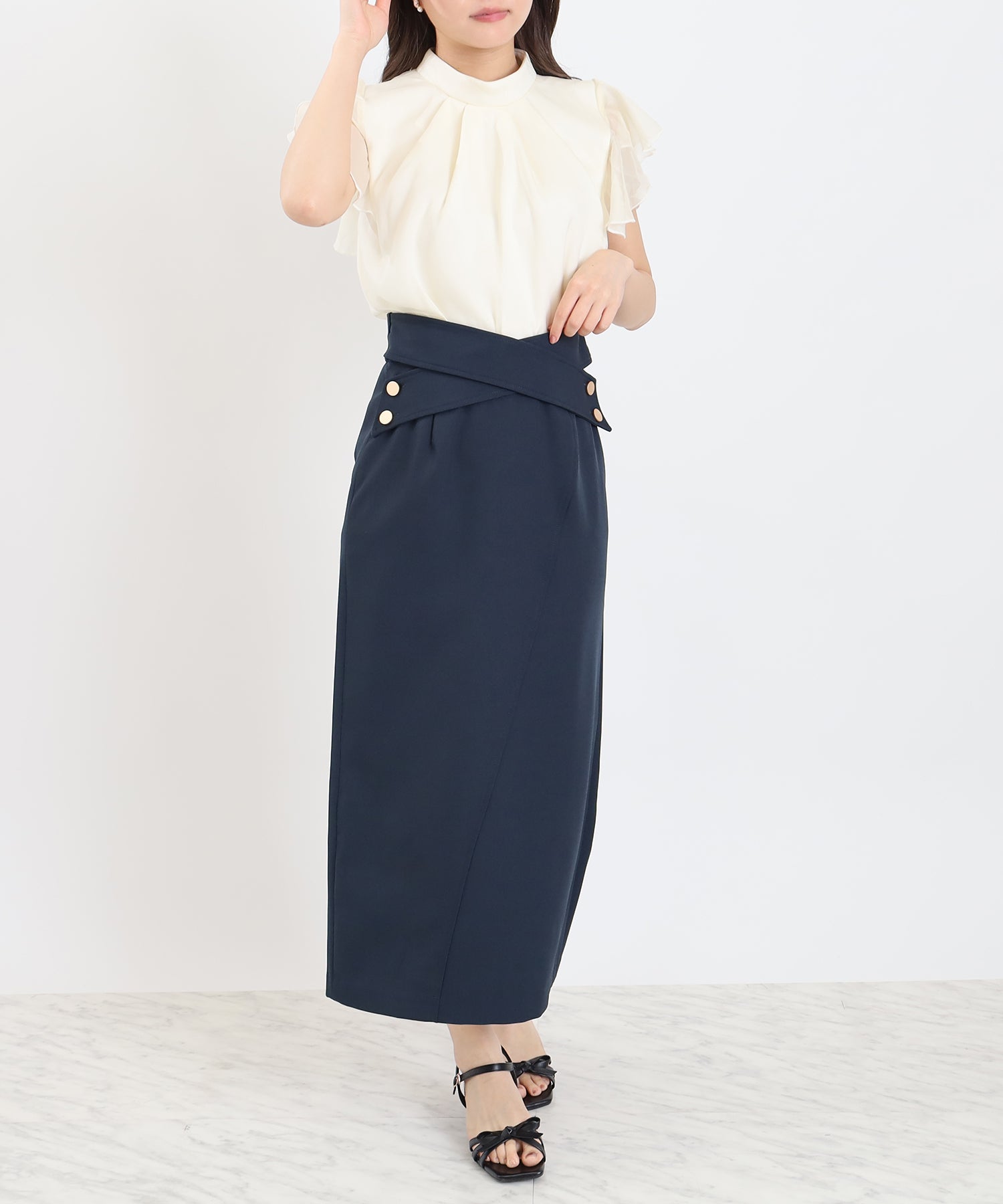 ベージュ model:156cm 着用サイズ:M