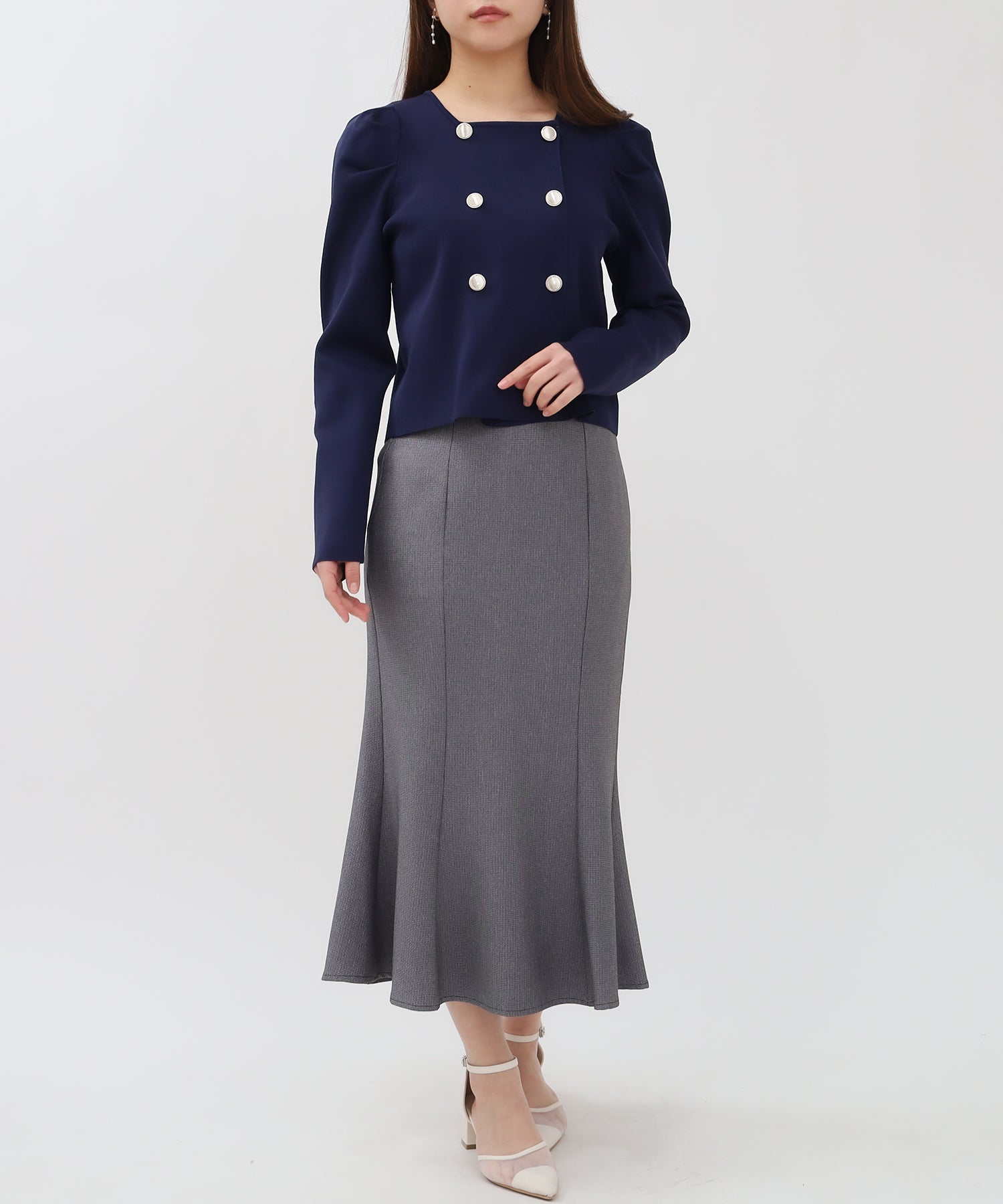 ネイビー model:156 着用サイズ:M