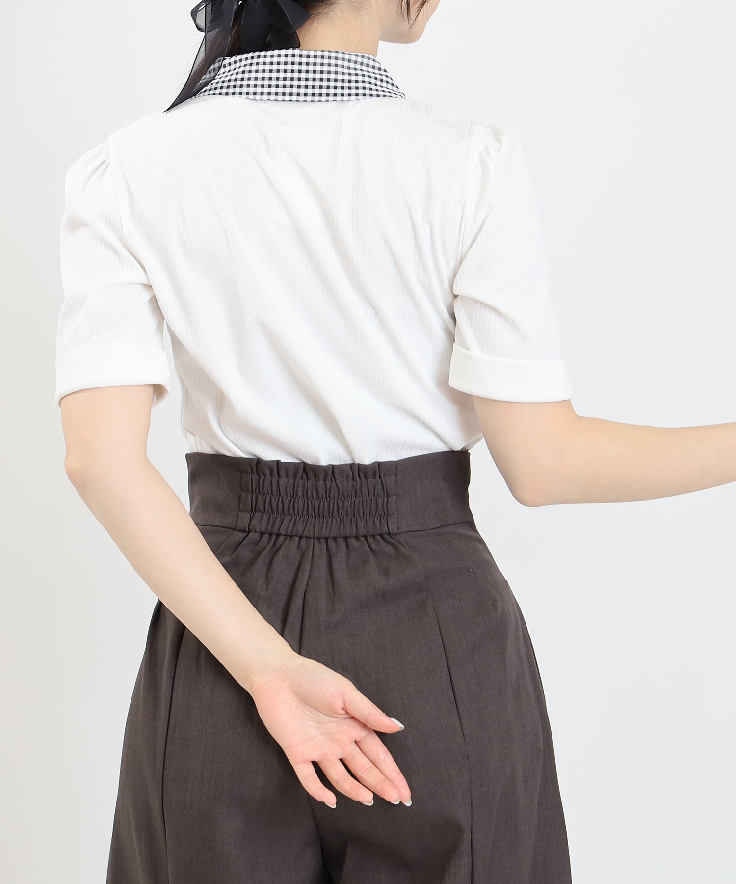 ホワイト model:160 着用サイズ:M