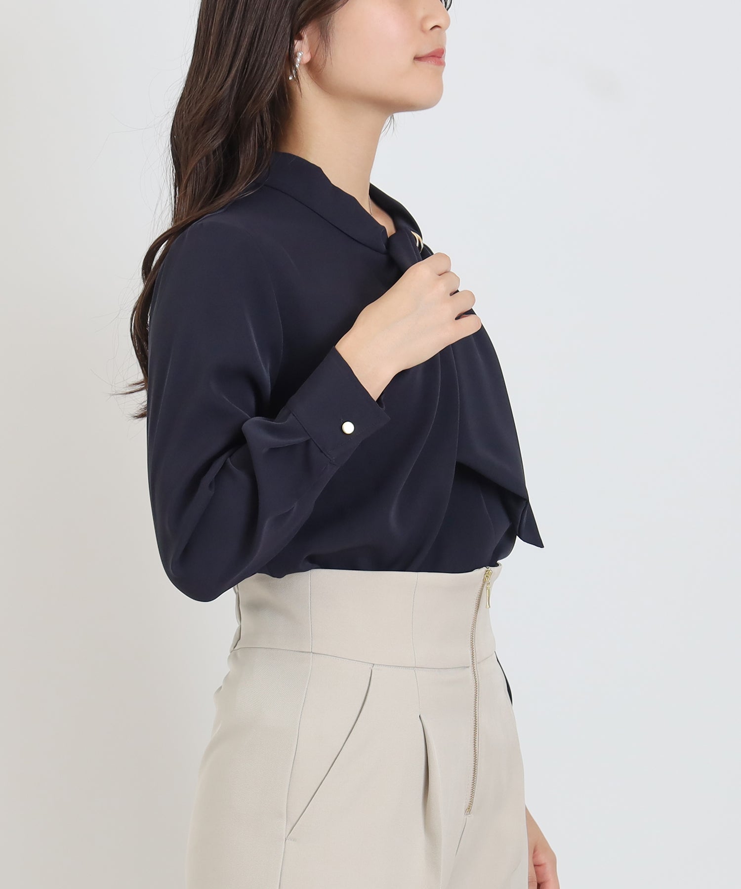 ネイビー model:160cm 着用サイズ:M