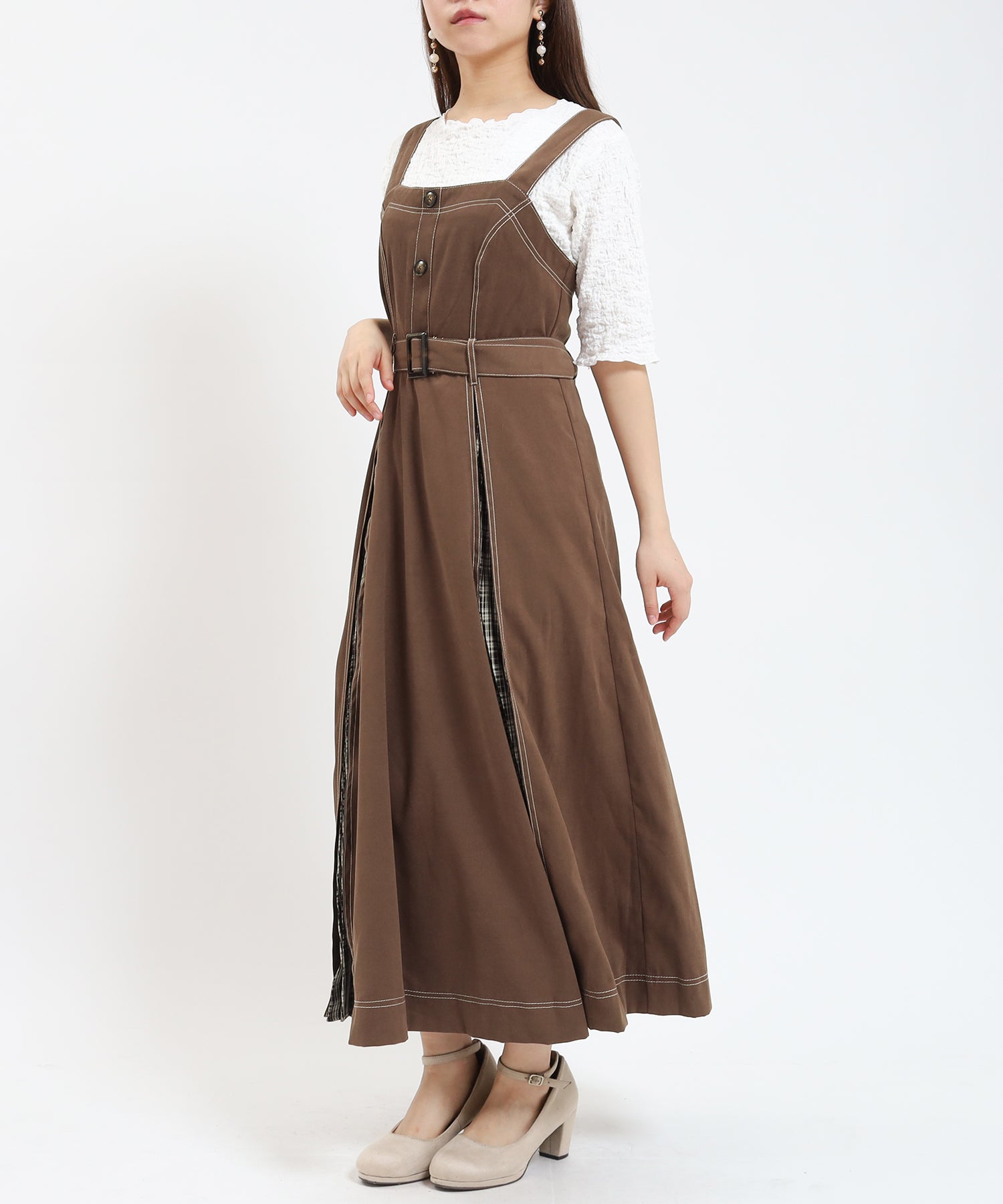 キャメル model:155cm/骨格ウェーブ 着用サイズ:M