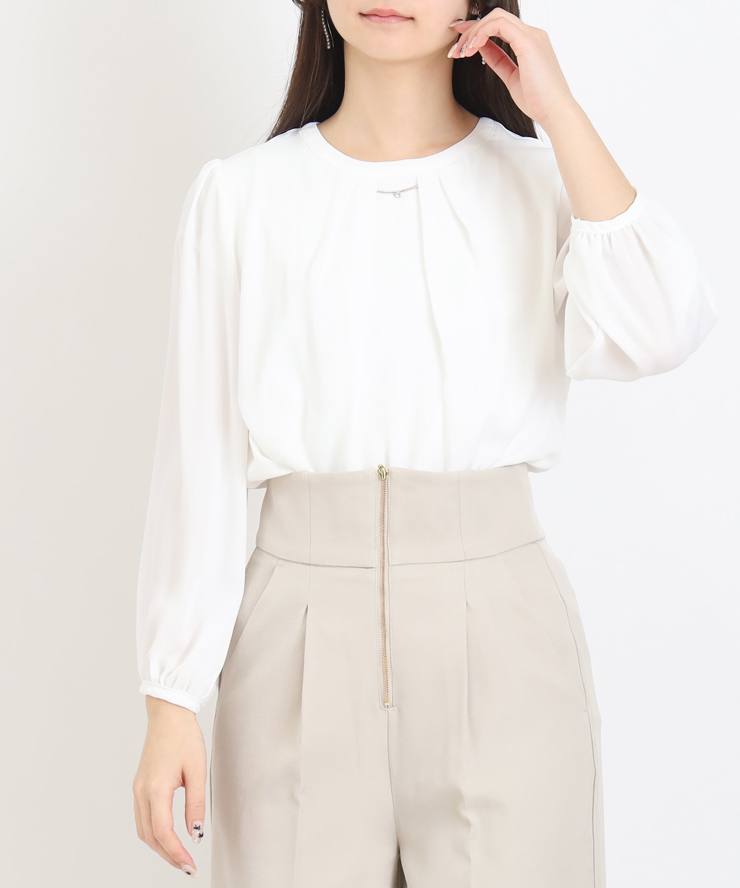 ホワイト model:160 着用サイズ:M