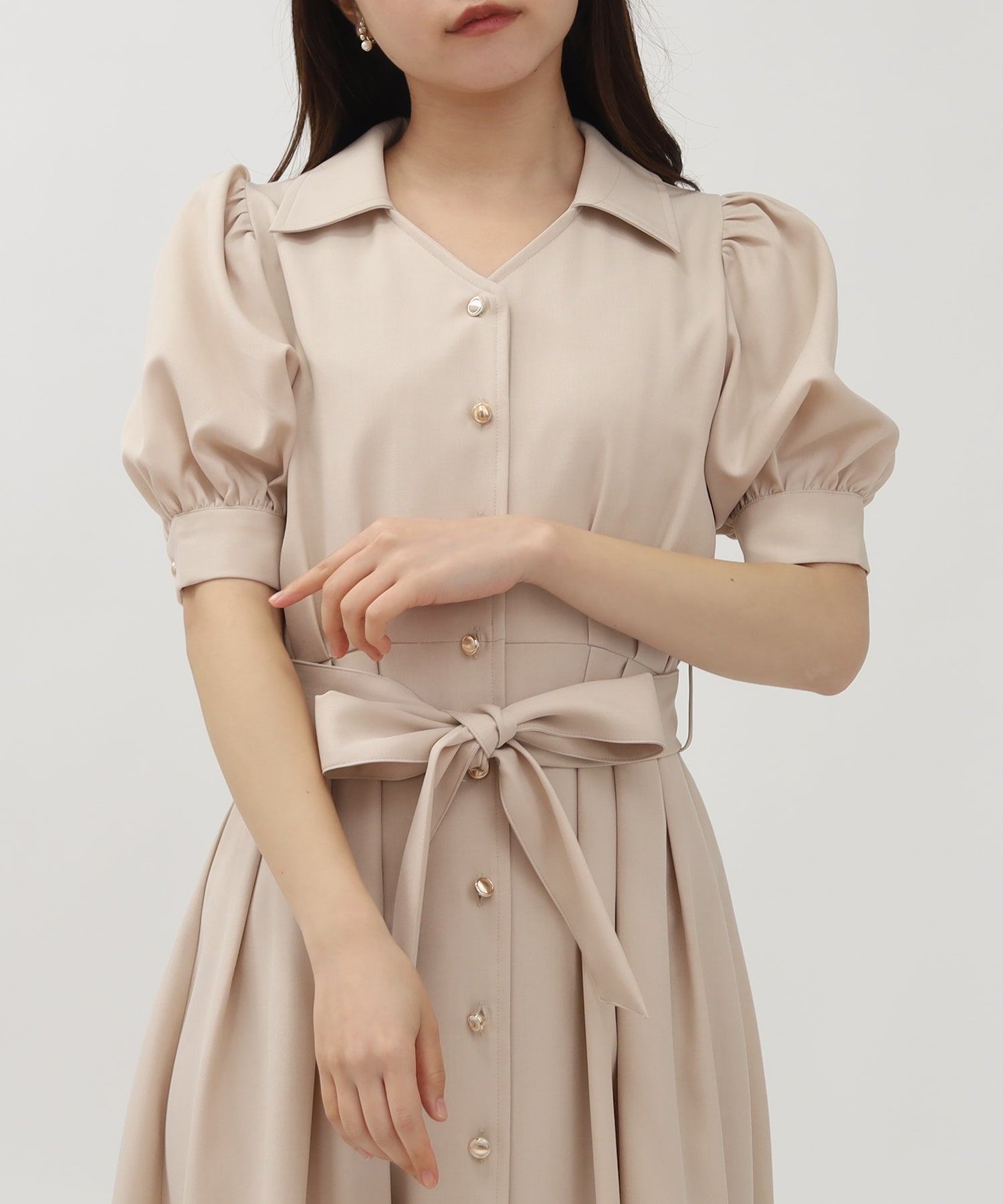 ベージュ model:156 着用サイズ:S