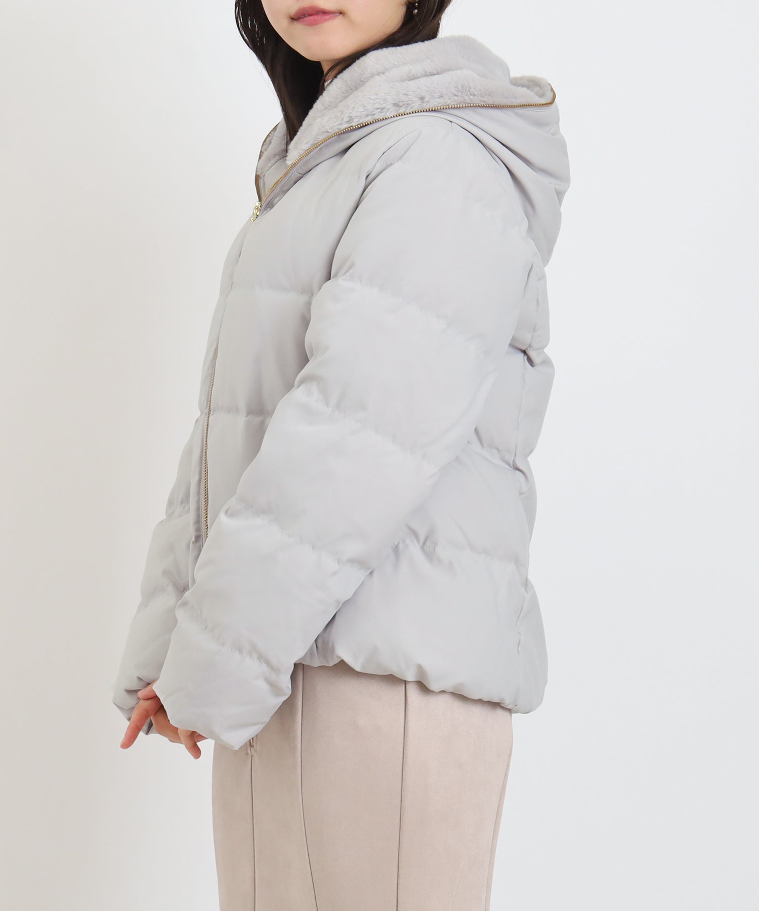 ライトグレー model:156 着用サイズ:M