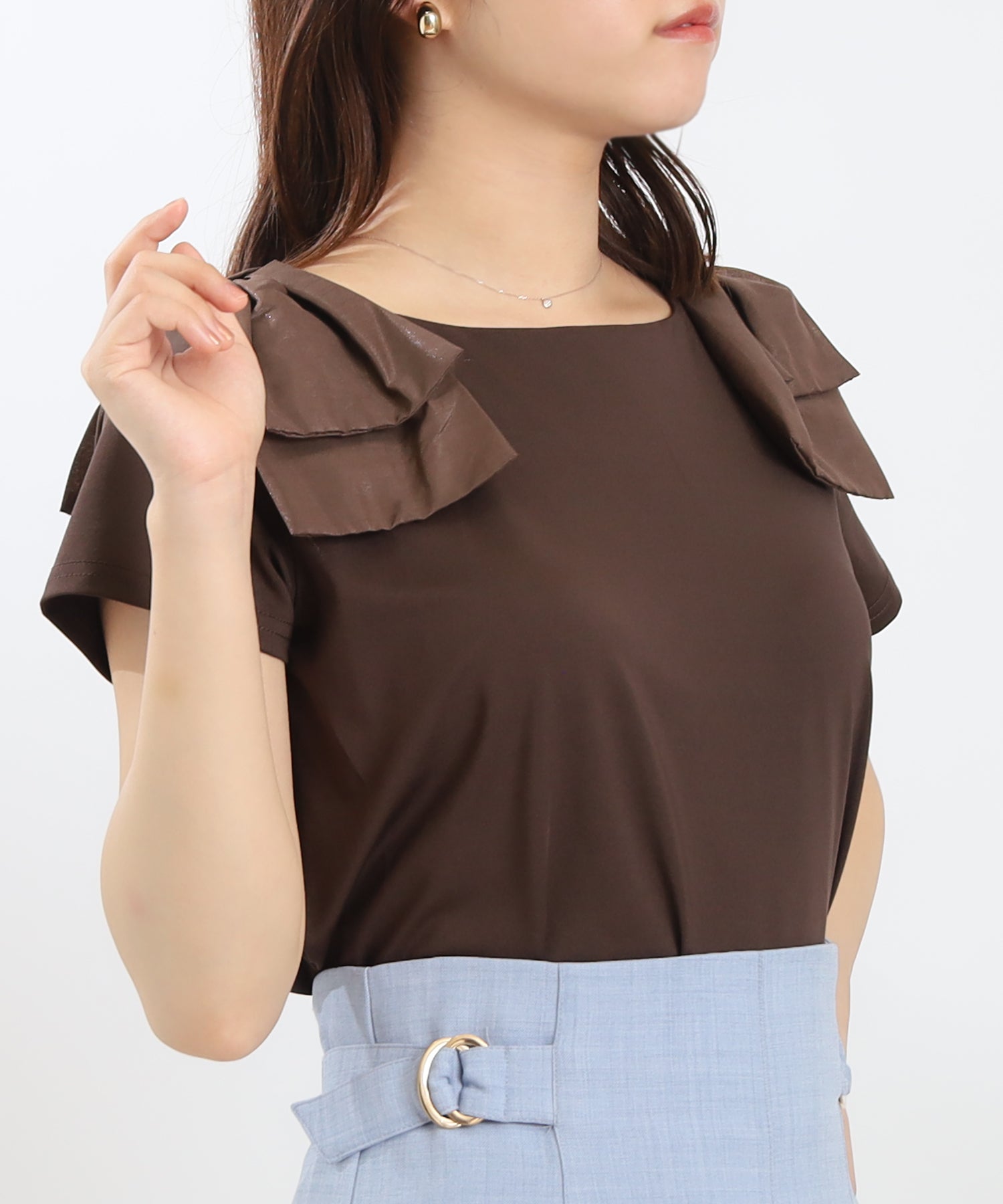 ブラウン model:156 着用サイズ:M