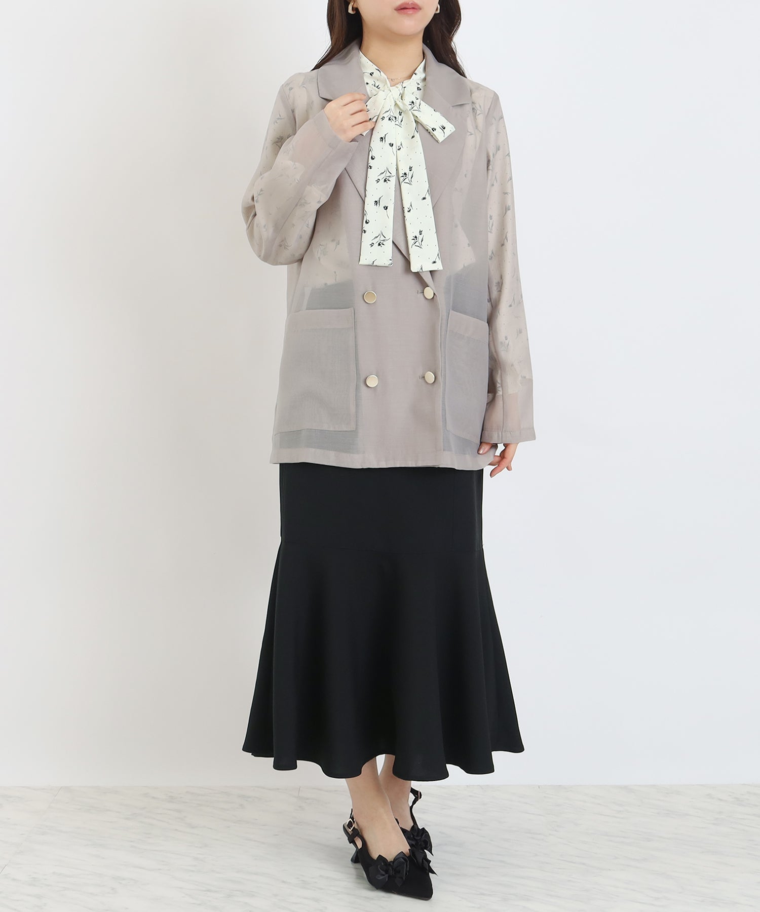 グレージュ model:156㎝ 着用サイズ:M