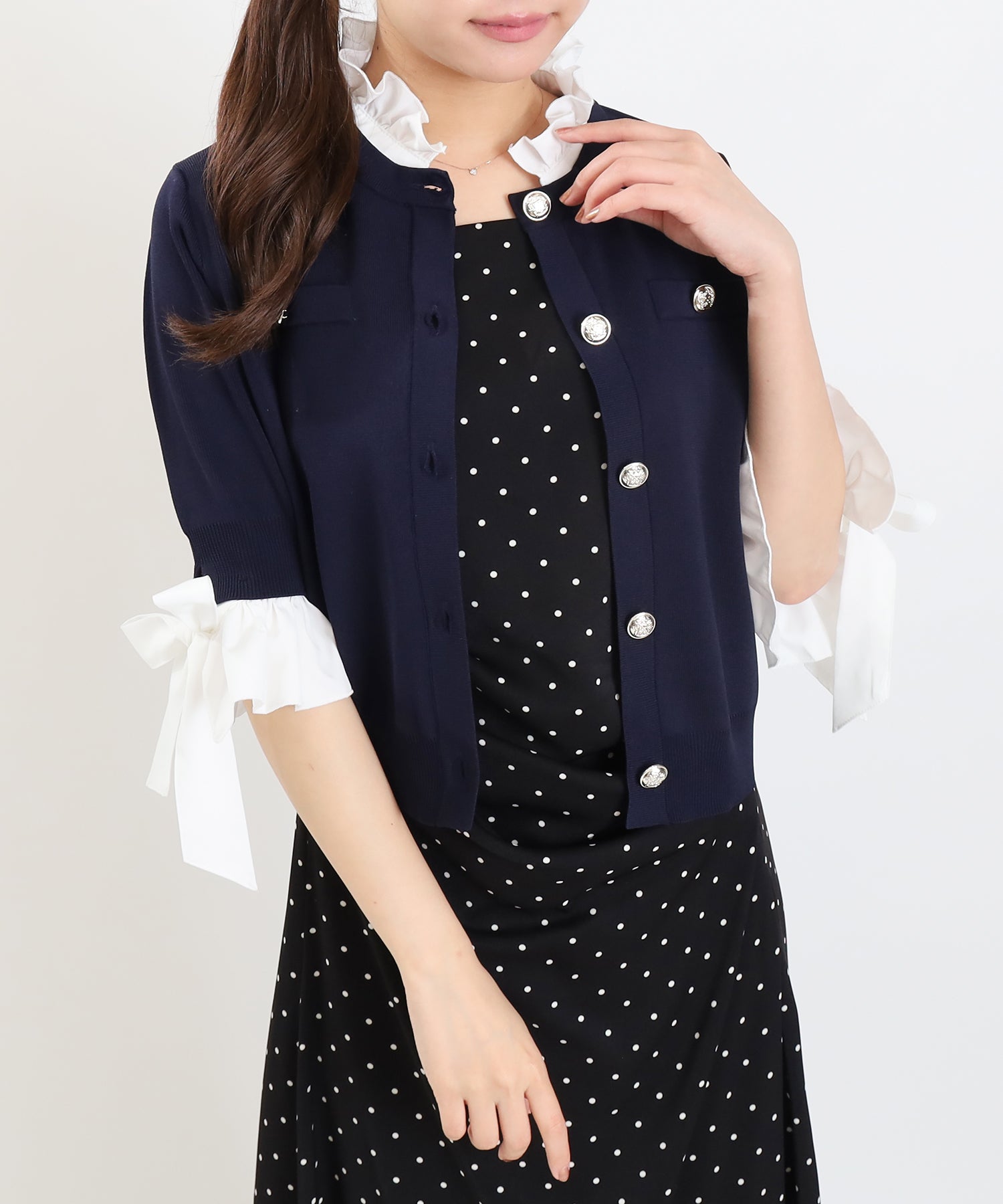 ネイビー model:156cm 着用サイズ:M