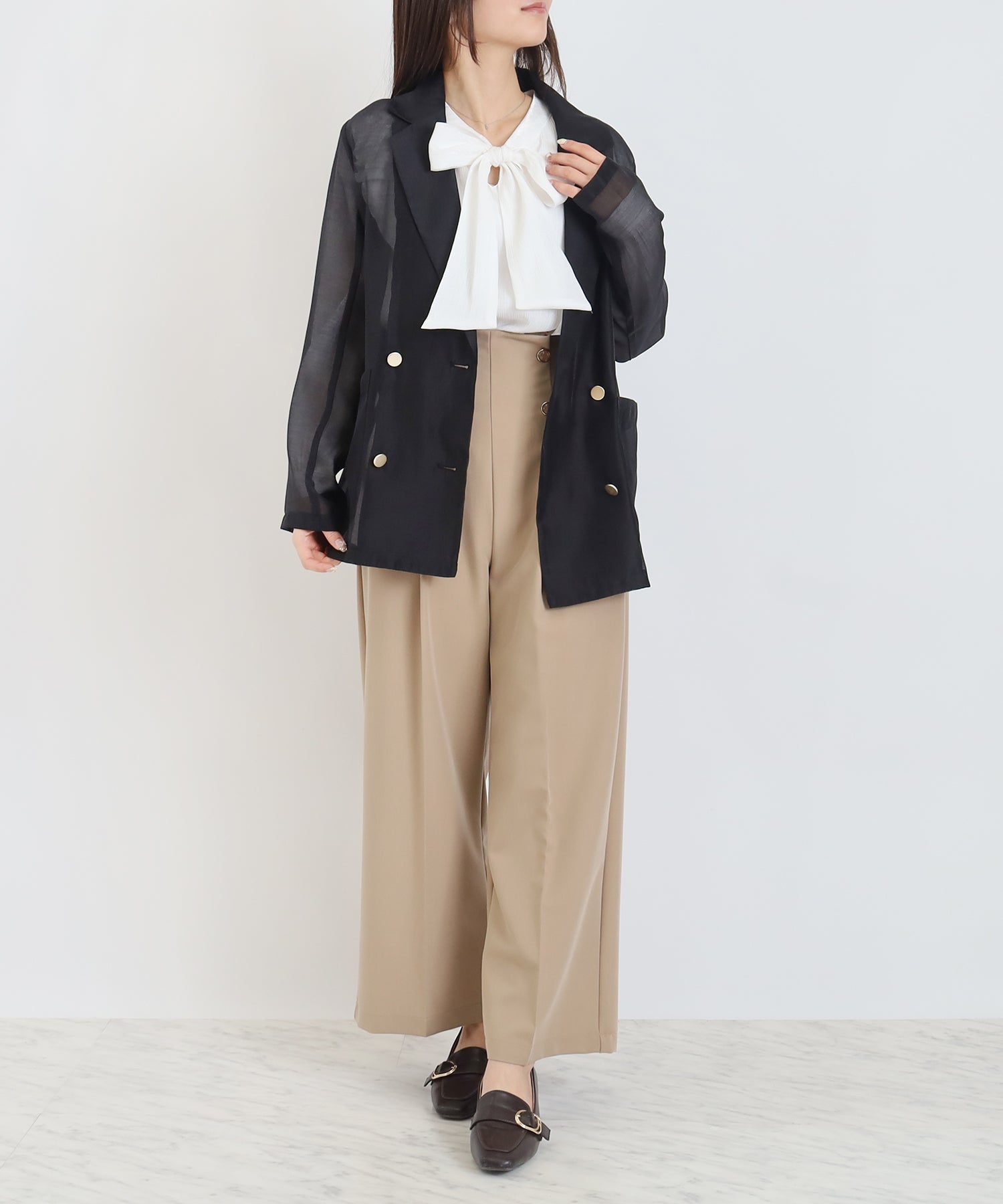 ブラック model:160㎝ 着用サイズ:M