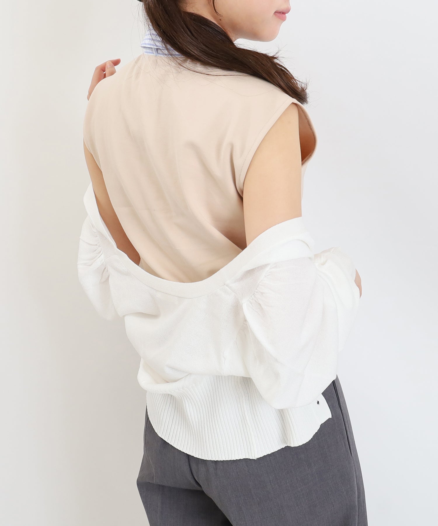 ベージュ model:156 着用サイズ:M