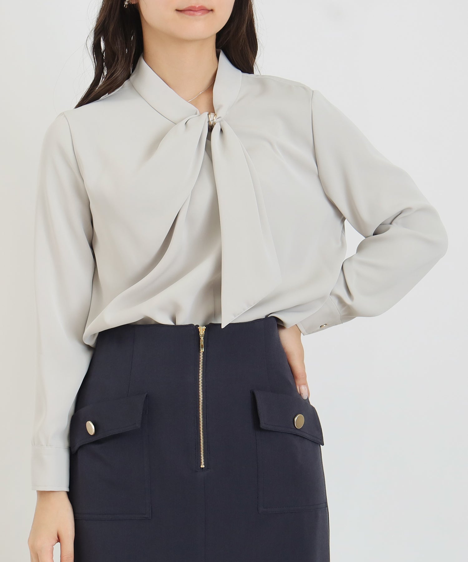 グレージュ model:160cm 着用サイズ:M