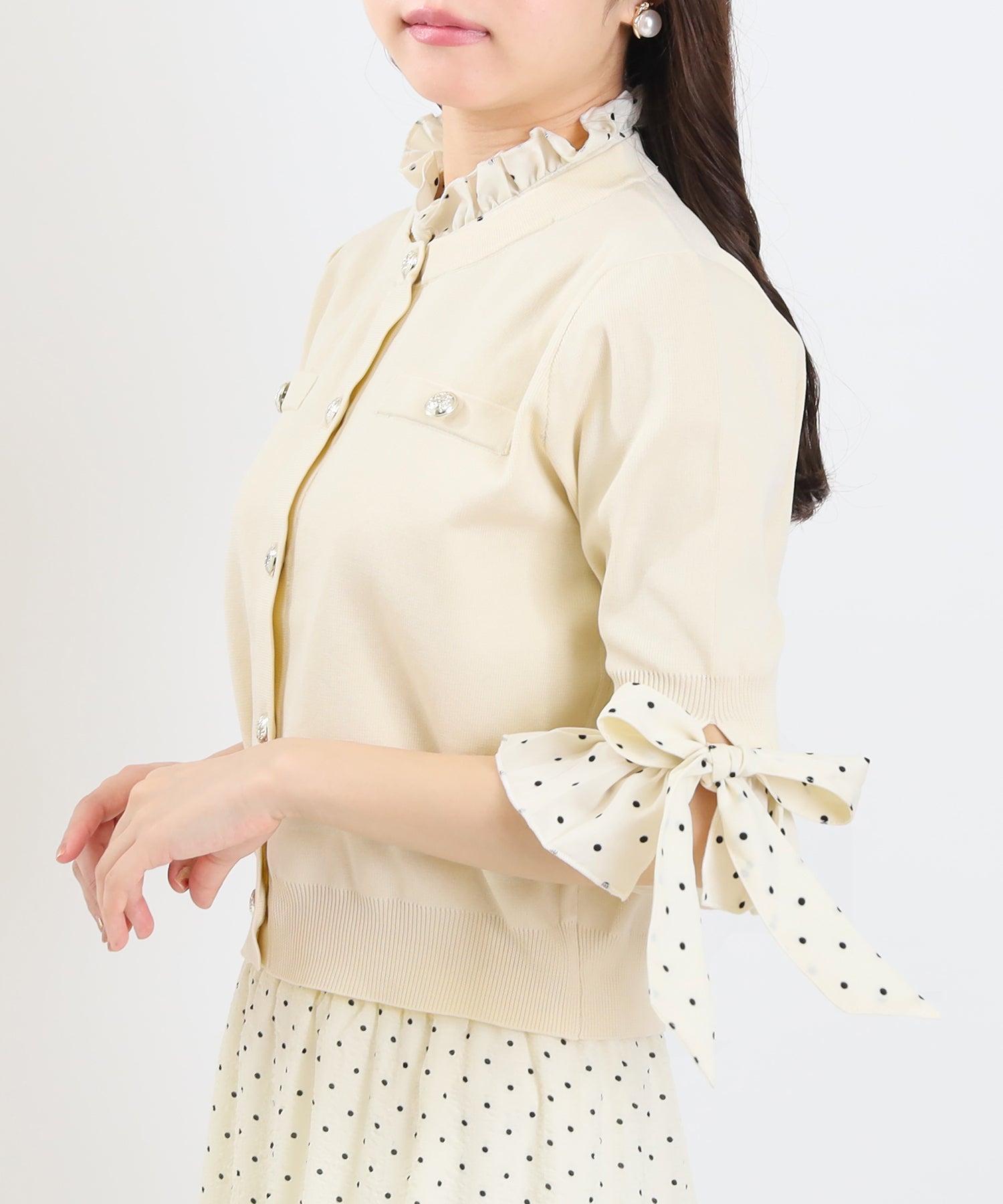アイボリー model:156cm 着用サイズ:M