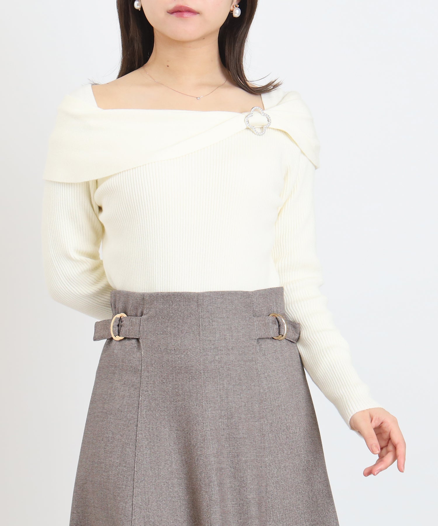 ホワイト model:156 着用サイズ:M