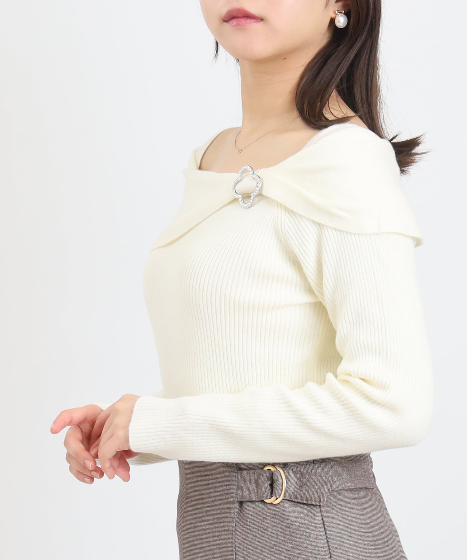 ホワイト model:156 着用サイズ:M