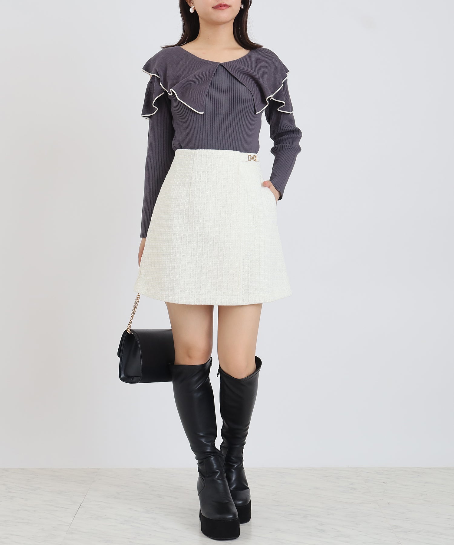 ホワイト model:156 着用サイズ:S