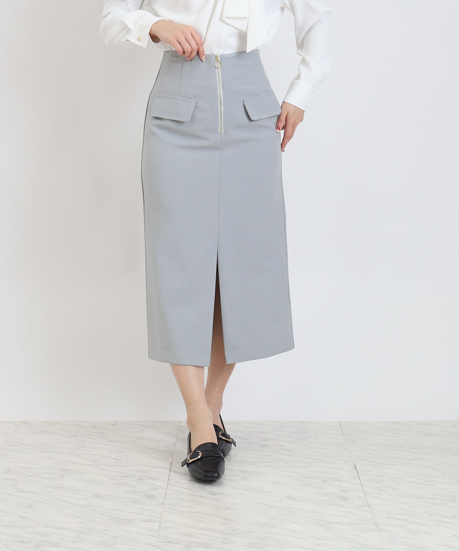 ダスティーブルー MODEL:160 着用サイズ:M