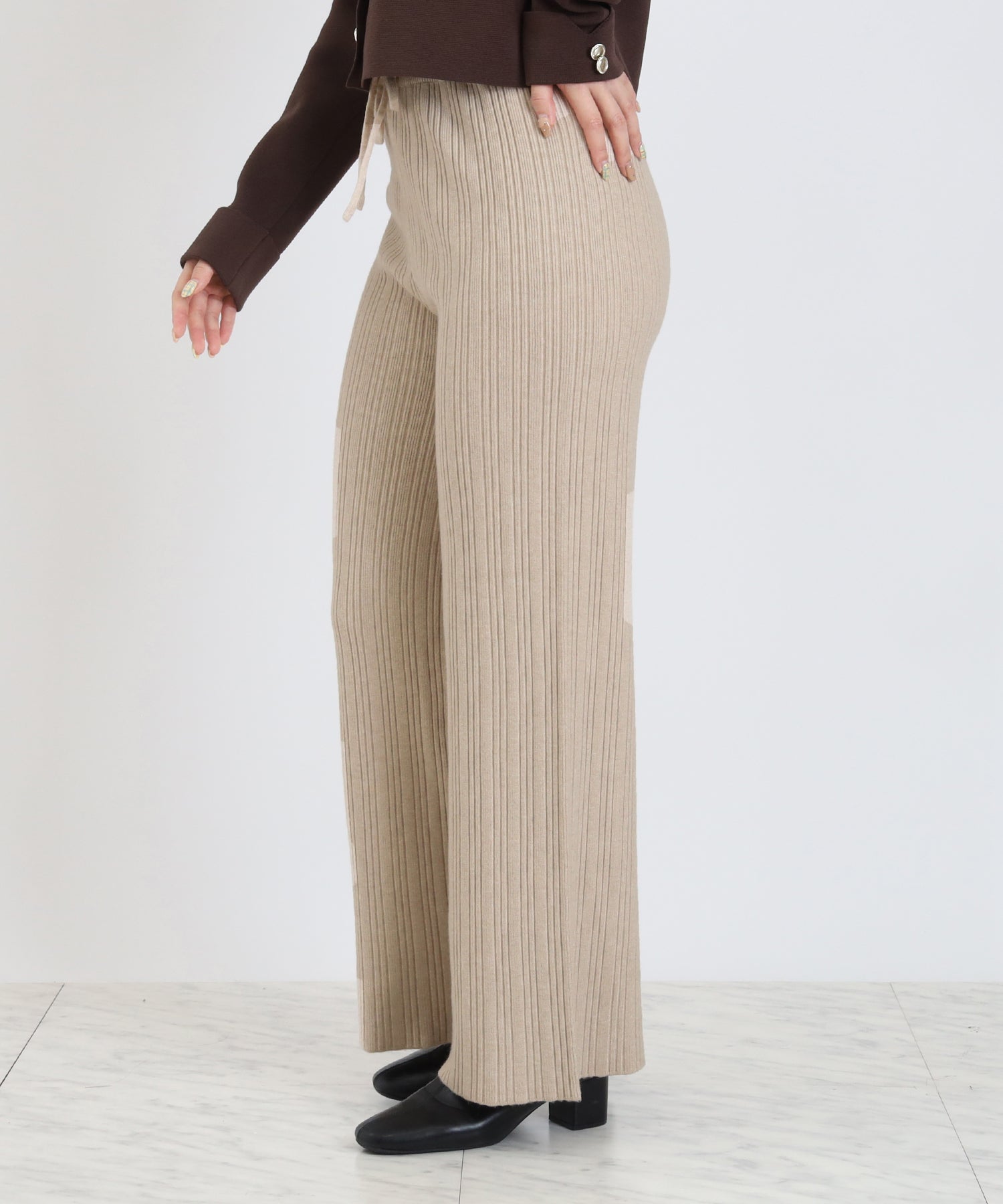 ベージュ model:160cm 着用サイズ:M