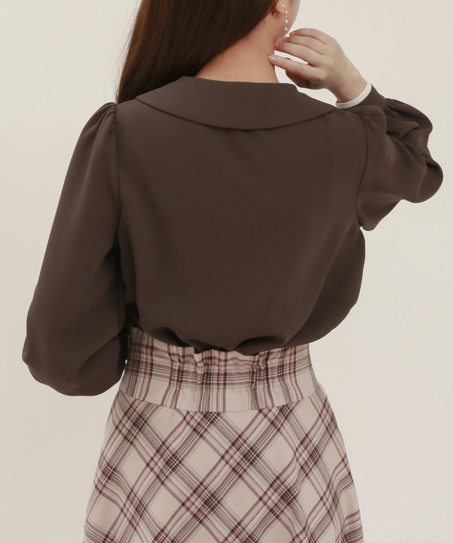 ブラウン model:155 着用サイズ:M