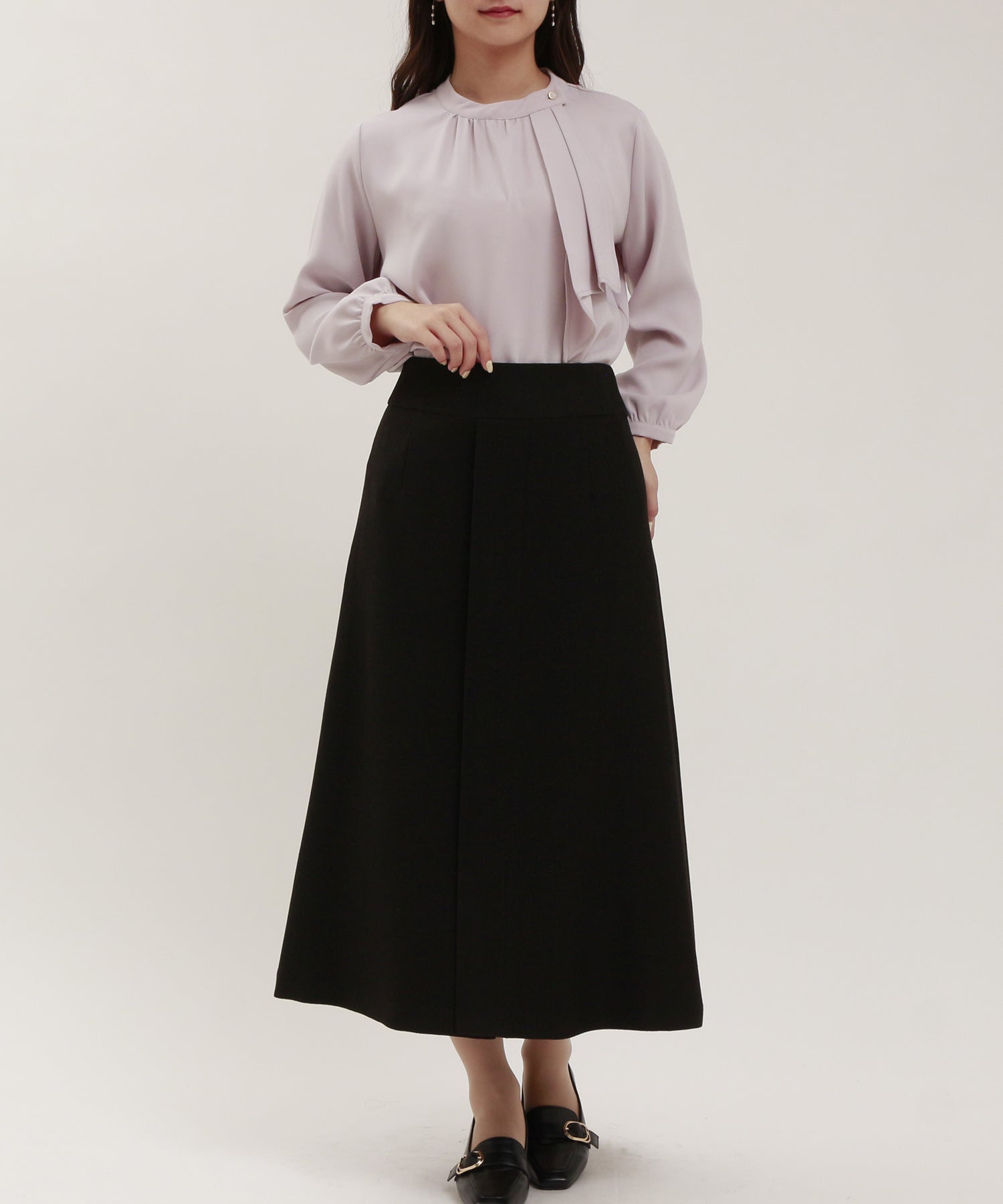 ピンクベージュ model:160cm/骨格ウェーブ 着用サイズ:M