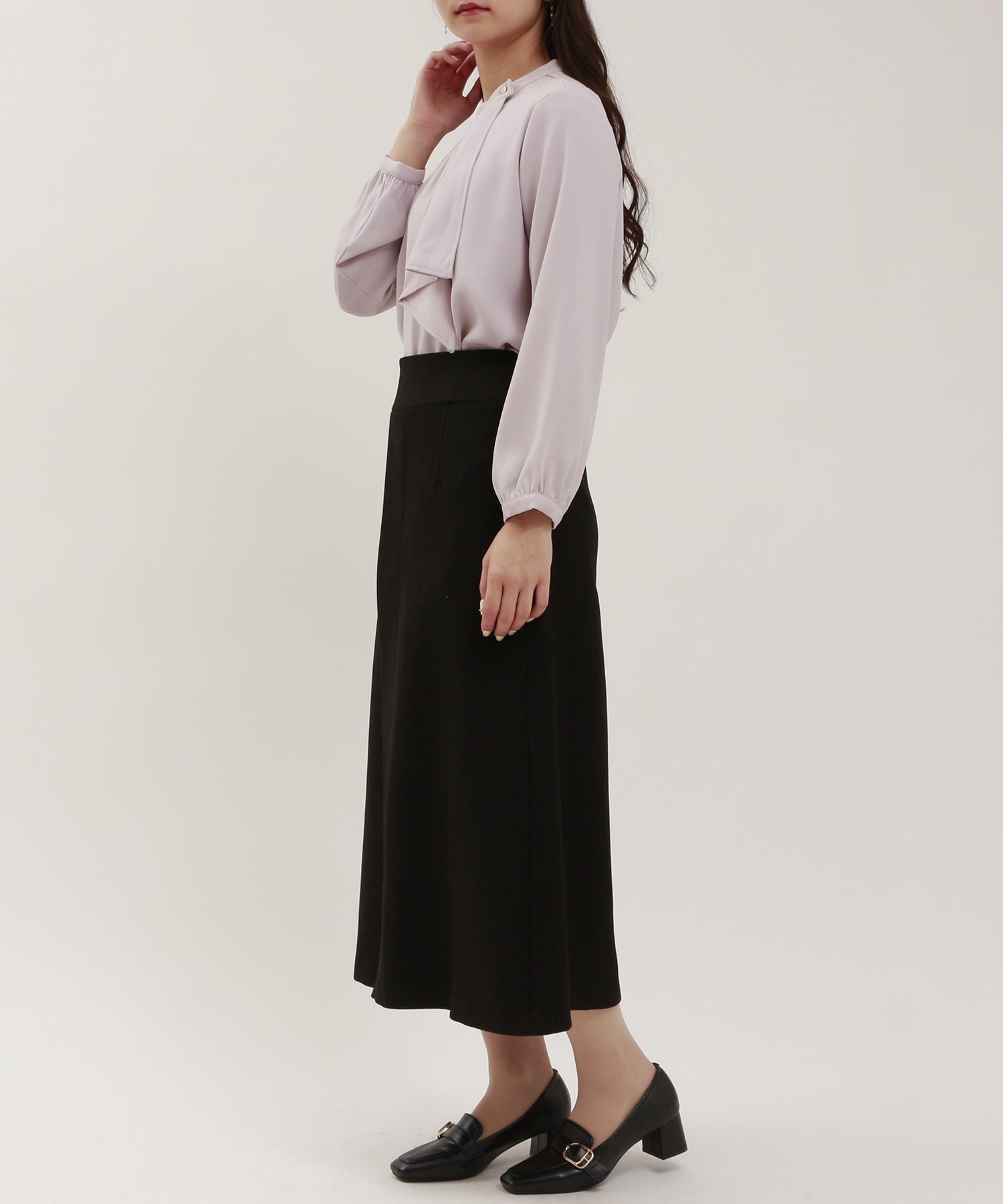 ピンクベージュ model:160cm/骨格ウェーブ 着用サイズ:M