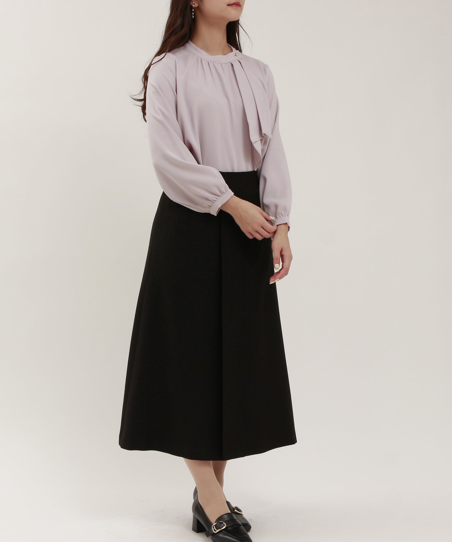 ピンクベージュ model:160cm/骨格ウェーブ 着用サイズ:M