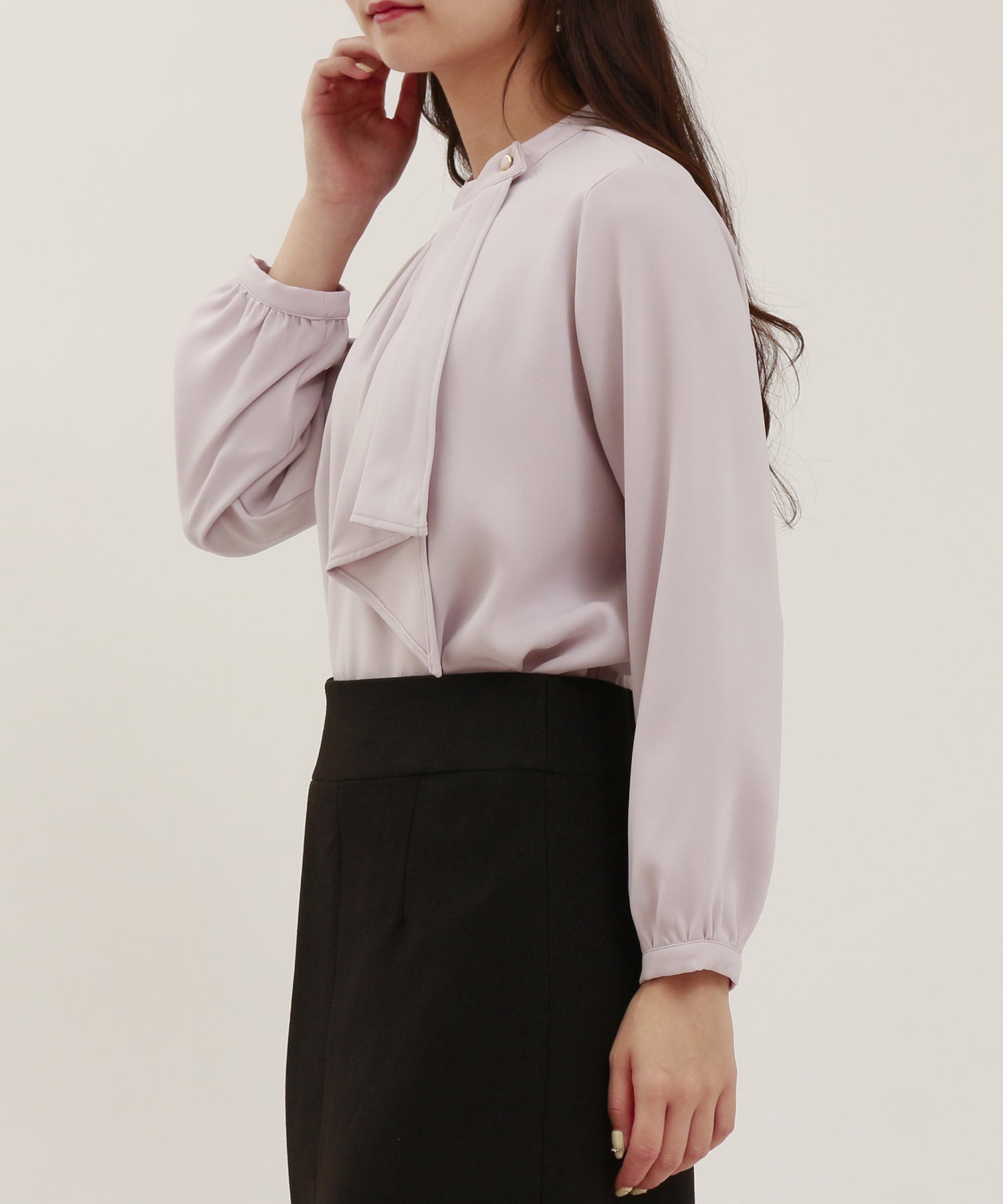 ピンクベージュ model:160cm/骨格ウェーブ 着用サイズ:M