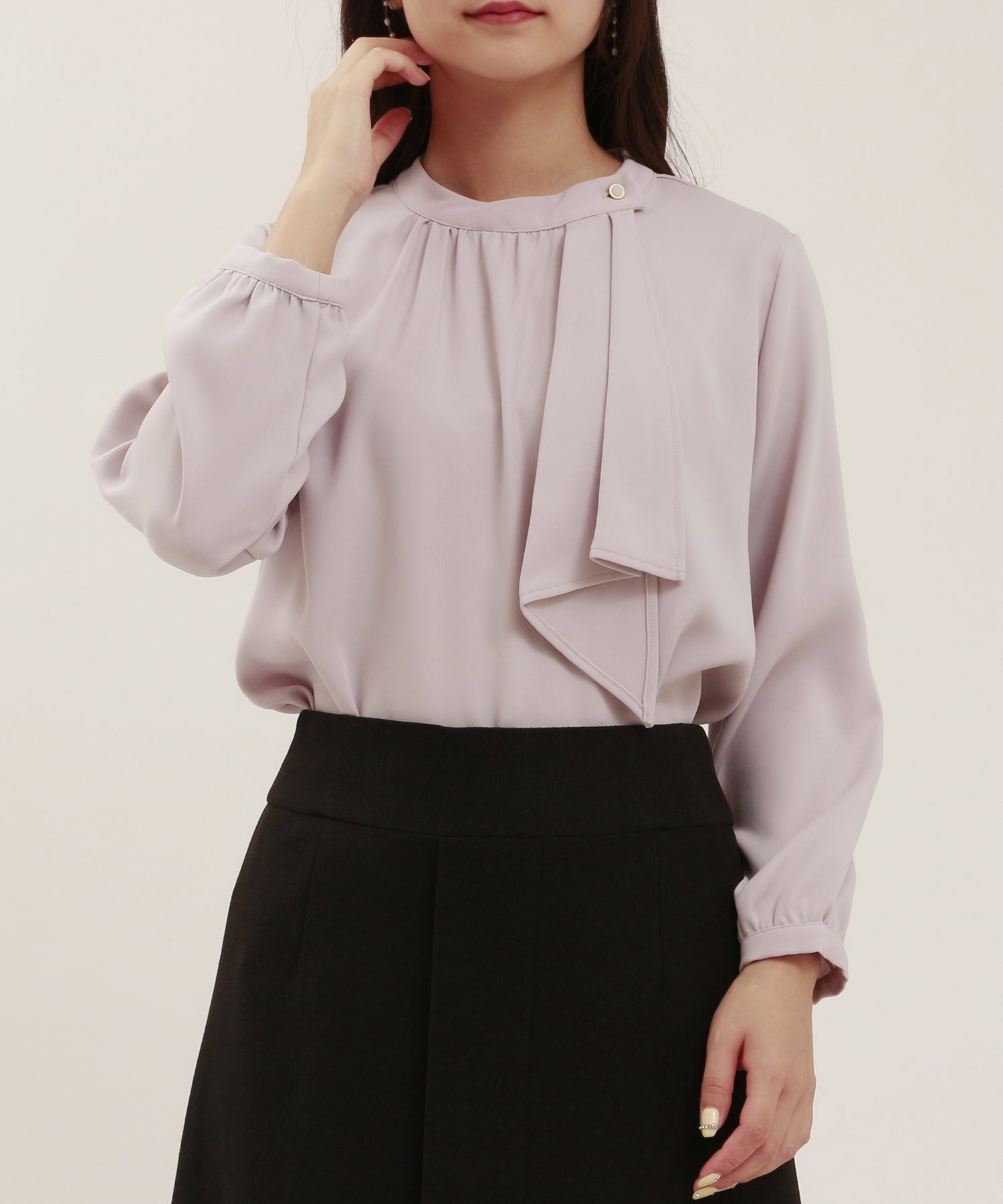 ピンクベージュ model:160cm/骨格ウェーブ 着用サイズ:M