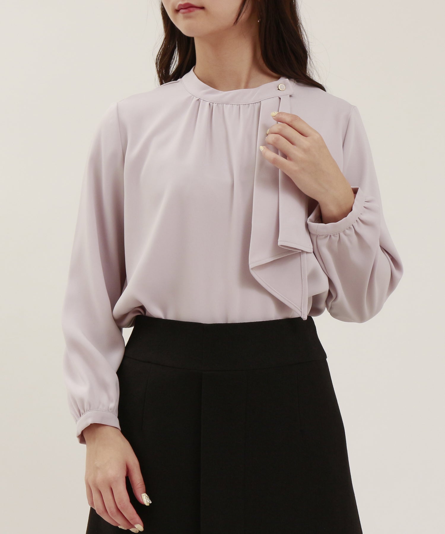 ピンクベージュ model:160cm/骨格ウェーブ 着用サイズ:M